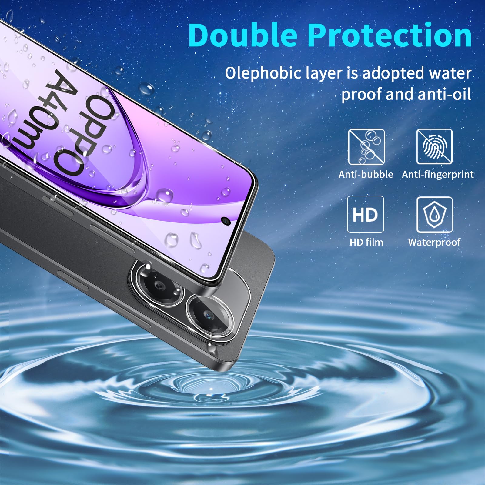 Pellicola 3mk ARC+ Oppo A3x 5G 0.17mm | Protezione Display Self-Heal