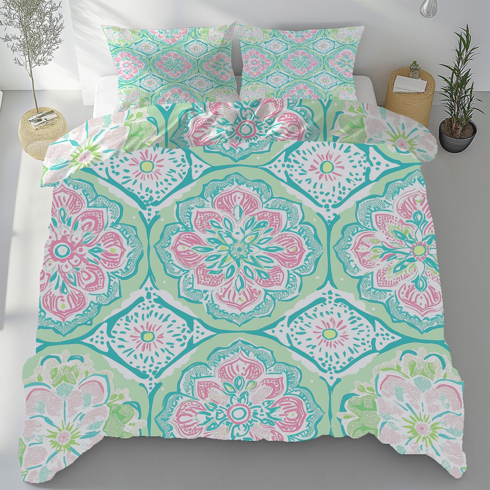 Housse de couette bohême 240x260 pour instaurer une ambiance zen et ethnique
