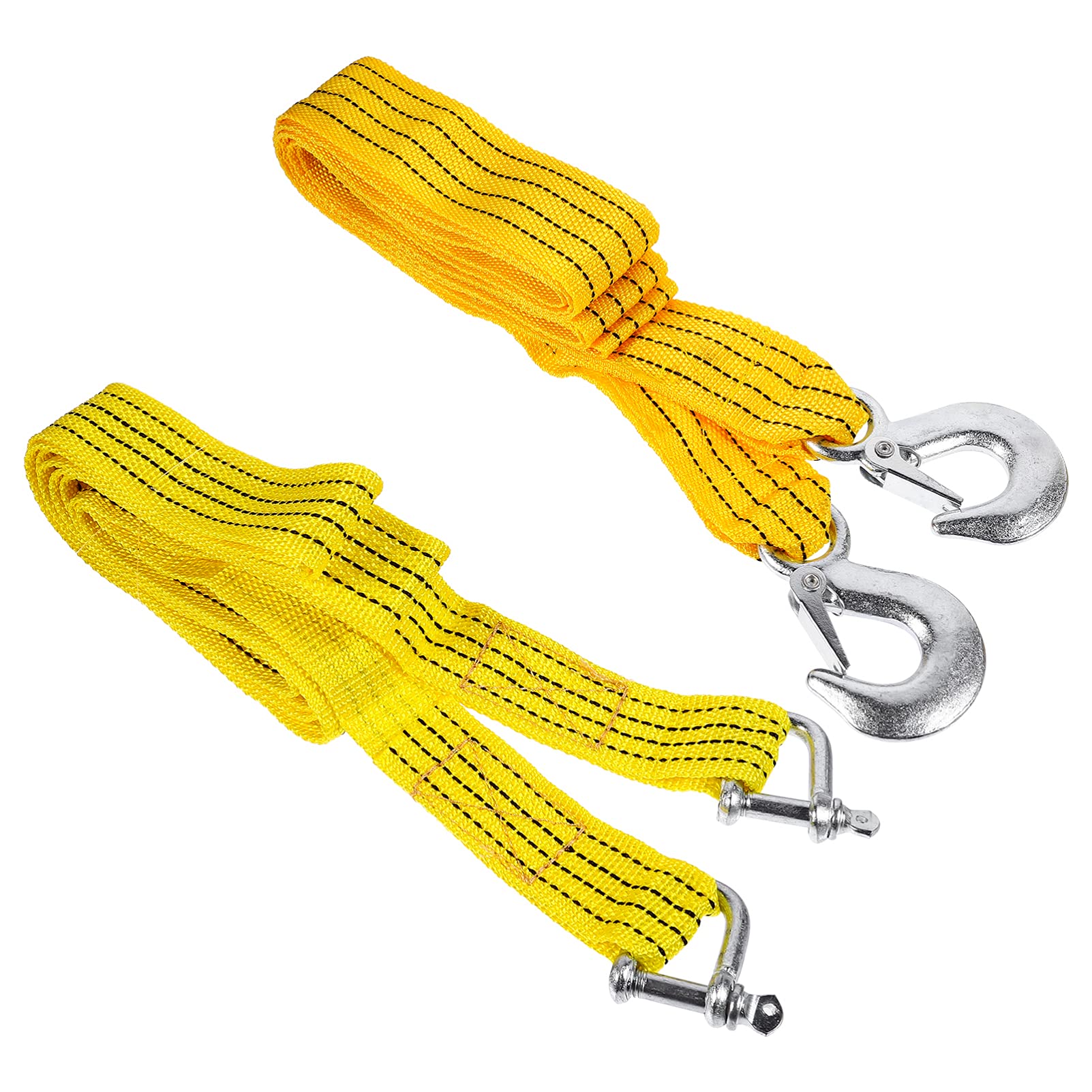 AGAATI 2pcs incandescente Cinghia del rimorchio Corda di Traino in Nylon Multifunzionale Fluorescente Corda del rimorchio di Emergenza