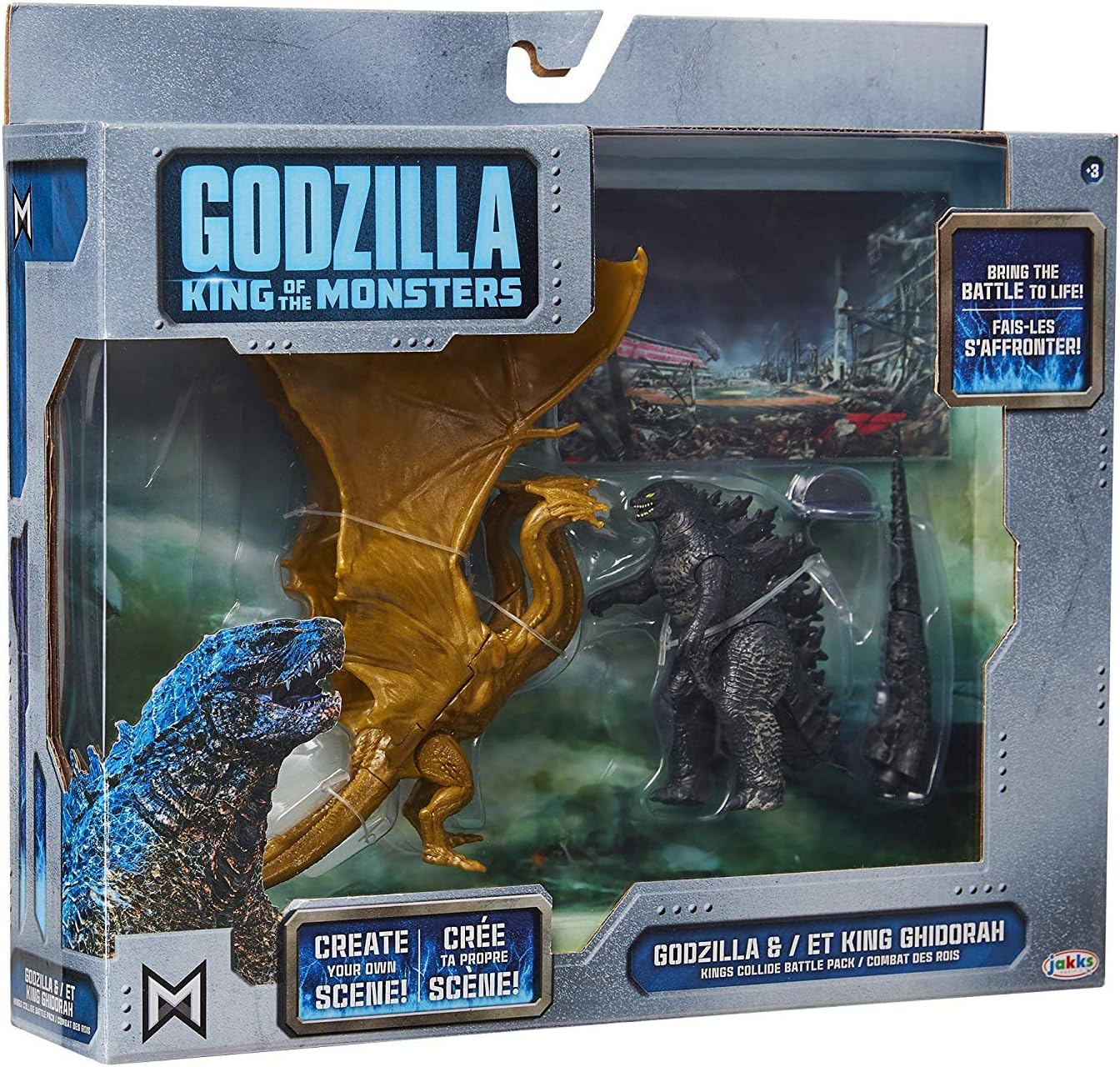 Jakks Pacific Godzilla Monsters Kings Collide Battle (Multicolor)