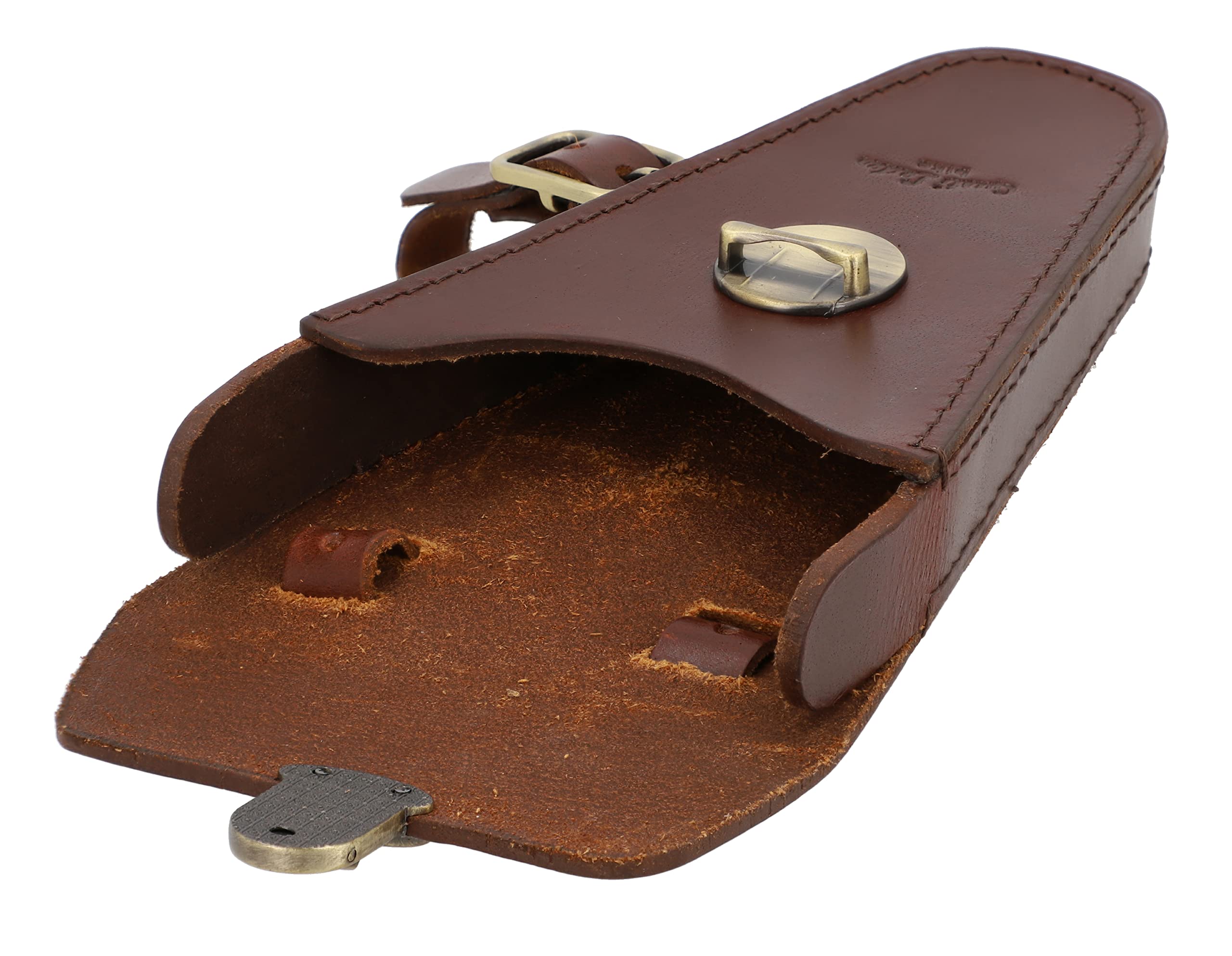 Gusti Rahmentasche Leder - Stephen R. Fahrradtasche für Werkzeug Ledertasche Vintage Braun Leder