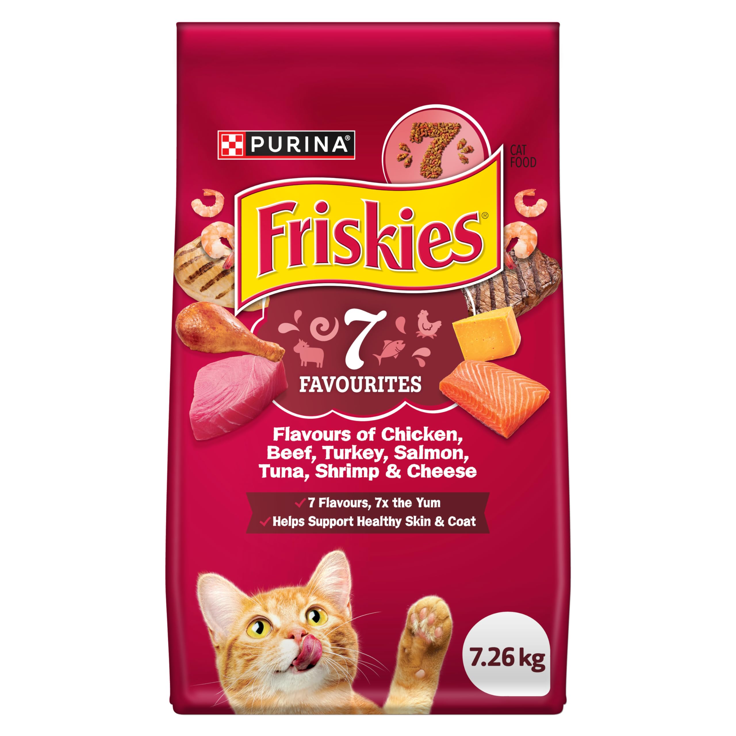 Friskies 7 Dry Cat Food - 7.26 kg Bag image 2