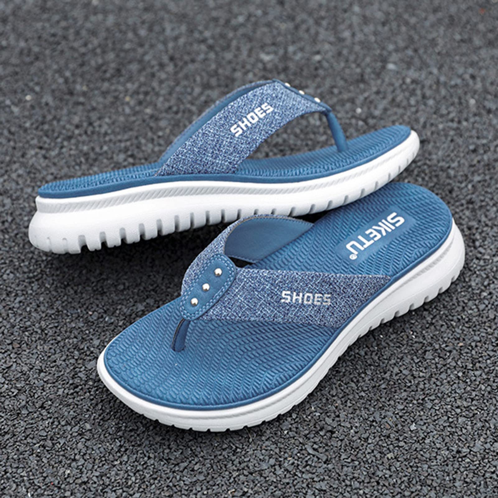 Generico Sandales Et Mules Pour Femmes BohèMes Femme éTé OrthopéDiques Confortables CompenséEs Bout Ouvert éLéGantes Avec Sangle éLastique Et Strass LéGèRes Avec Support Sandales CompenséEs Femme