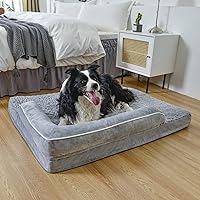 Vista 7 de Casa Paw Camas ortopédicas para perros grandes, camas impermeables para perros grandes, sofá cama de espuma viscoelástica, cómoda cama para mascotas