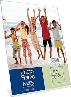 MCS 8x10 Inch Bent Acrylic Picture Frame, Vertical (31810)