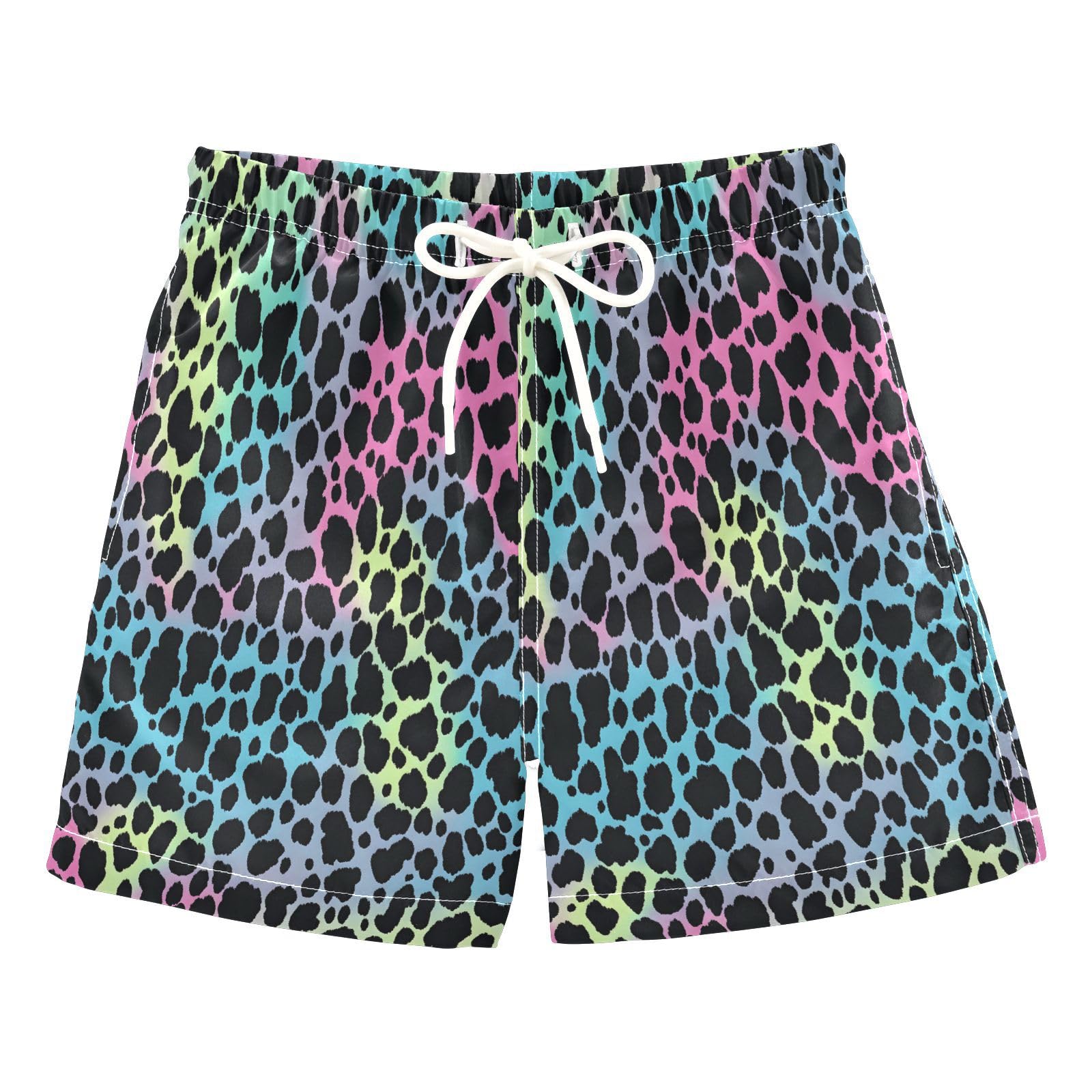 Boys Swim Trunks Toddler Swim Shorts Little Boys Swimwear Yellow Blue Pink Leopard Bathing Suit Swimsuit