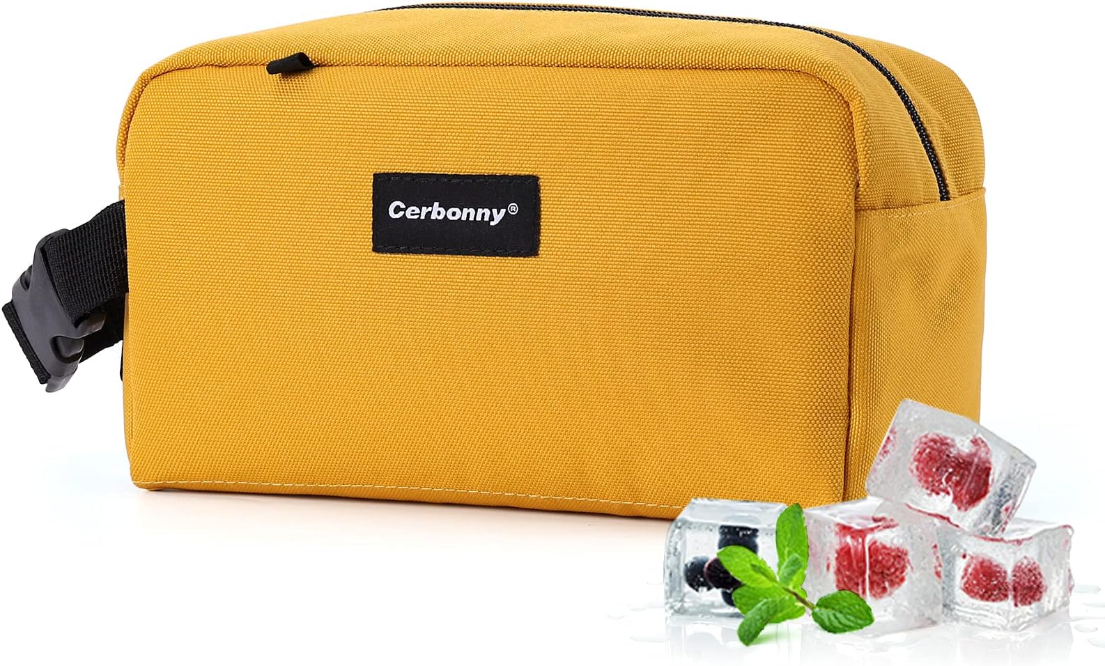 Cerbonny Small Cooler Bag Freezable Lunch Bag for Work School Travel,Small Insulated Bag for Adults/Kids,Freezer Lunch Bags,Mini Lunch Bag Fit for Yogurt