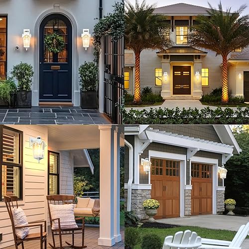 Miniatura 7 de Luces de pared para exteriores con sensor de movimiento luces exteriores del anochecer al amanecer montaje en pared luz LED de pared de jardín al