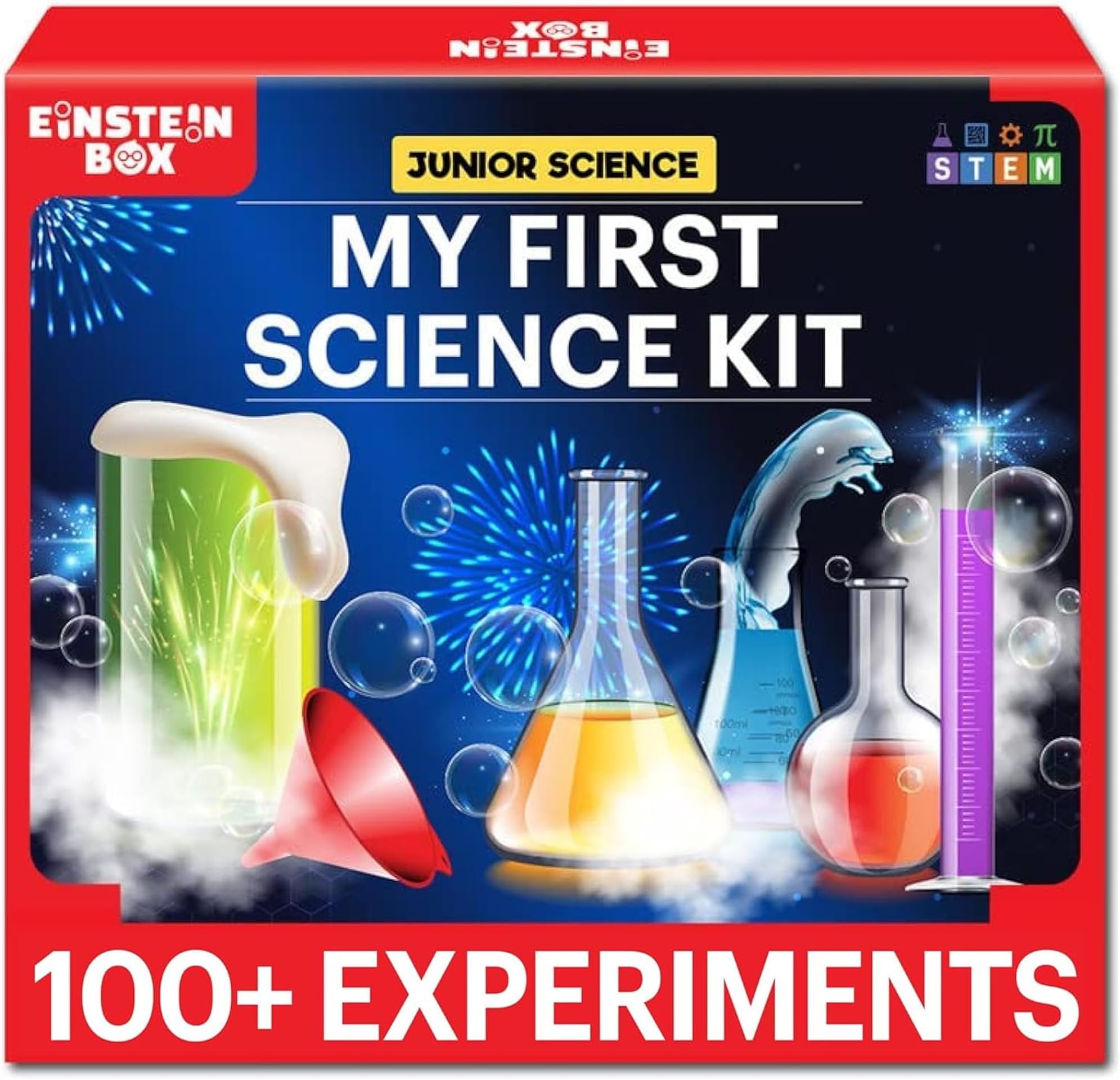 Einstein Box My First Science Kit for Boys and Girls Aged 4-6-8 | Birthday Gifts Ideas for Kids | STEM Learning & Education Toys for 4,5,6,7,8 Year Olds | STEM Toys | Gift Ideas for Boys & Girls