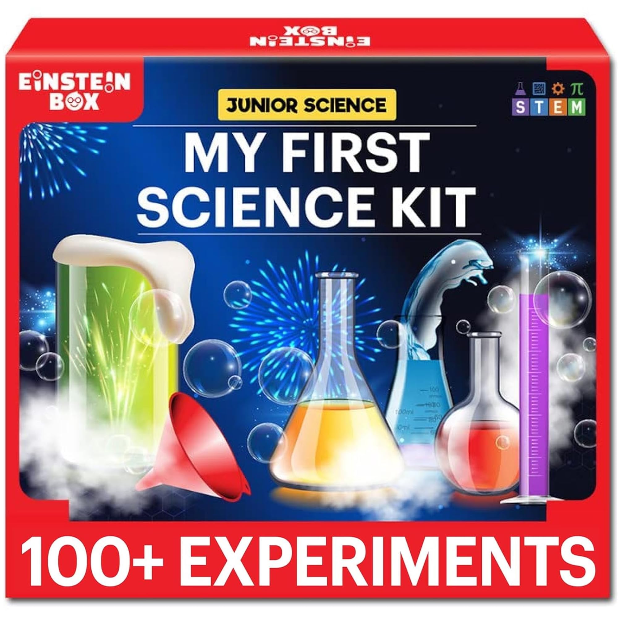 Einstein Box My First Science Kit for Boys and Girls Aged 4-6-8 | Birthday Gifts Ideas for Kids | STEM Learning & Education Toys for 4,5,6,7,8 Year Olds | STEM Toys | Gift Ideas for Boys & Girls