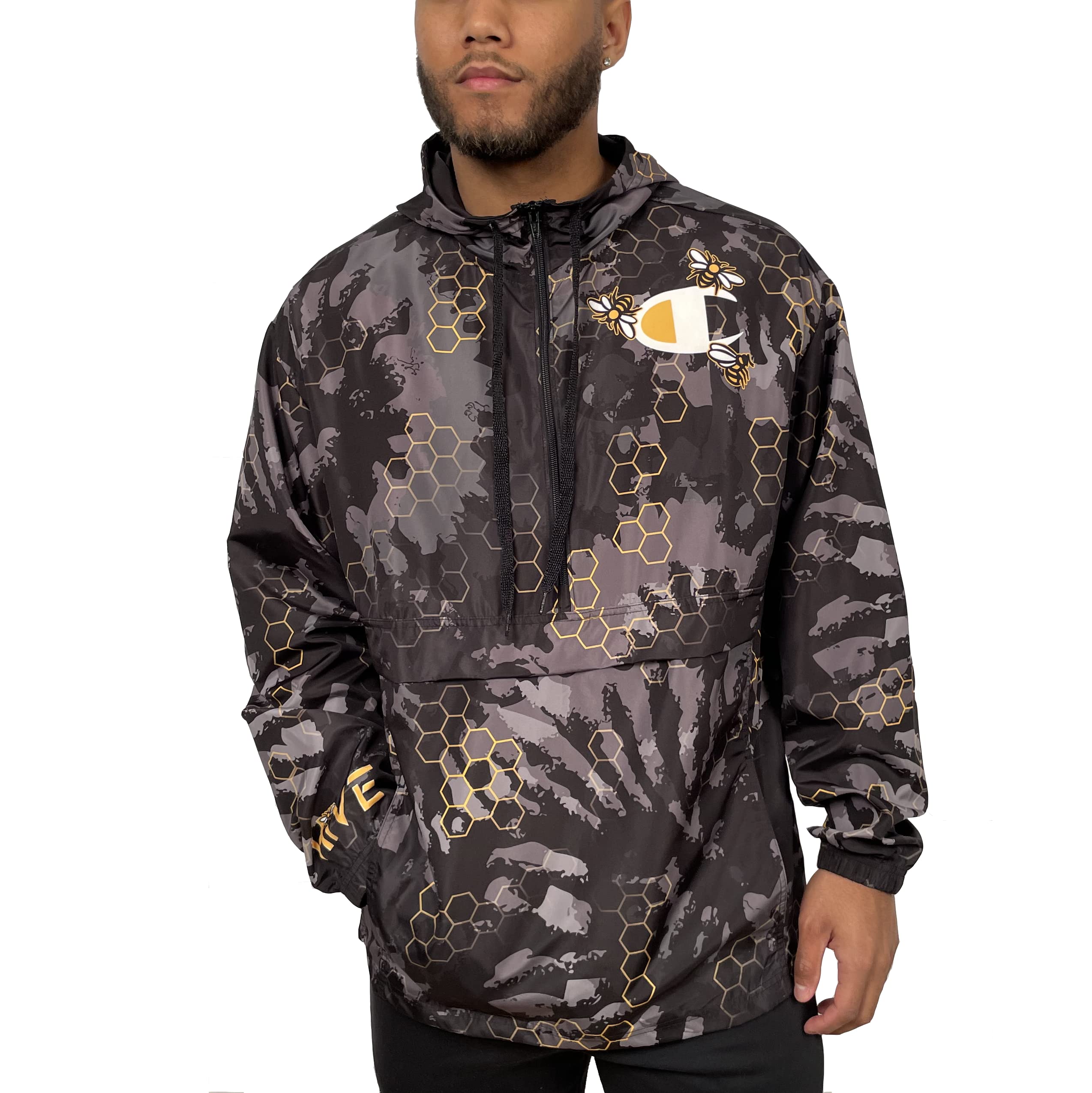 Champion Savinthebees Black/Gold Tie Dye Anorak