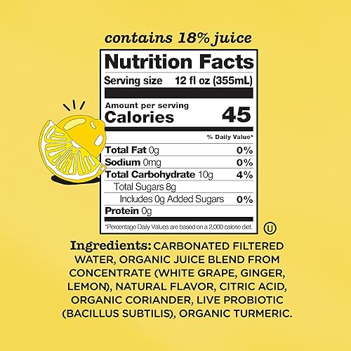 Miniatura 2 de Culture Pop Soda - Bebida probiótica espumosa, 40 calorías por lata, soda vegana para la salud intestinal, sin OMG, GF, sin azúcar añadida, paquete