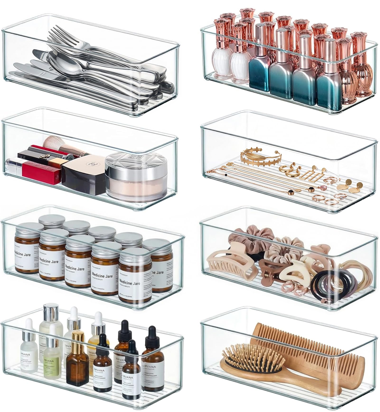 Qilinba Drawer Organizer Bins