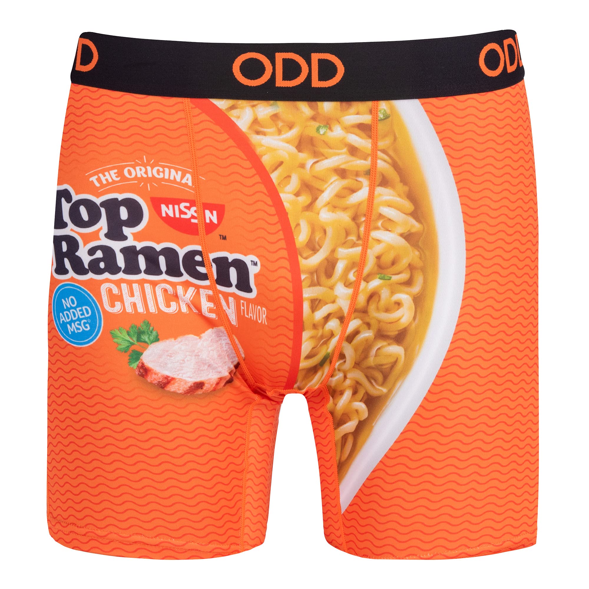 – Top Ramen & Cup Noodles – Novelty Boxer Briefs – Licensed Soup Flavor Graphic Underwear – Fun Food Print Gift