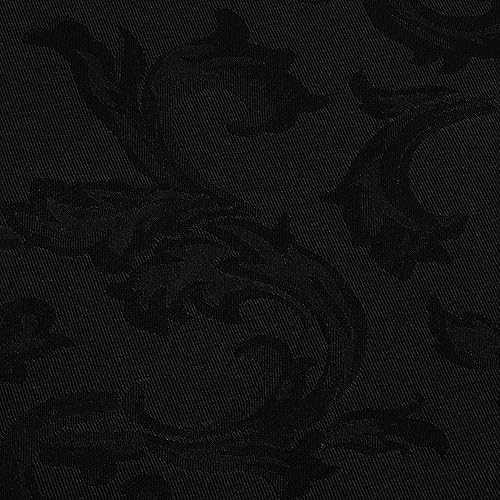 Miniatura 6 de Obstal Mantel redondo de jacquard de 7.35 ozm, mantel de microfibra resistente al agua, mantel decorativo de tela para uso en exteriores e