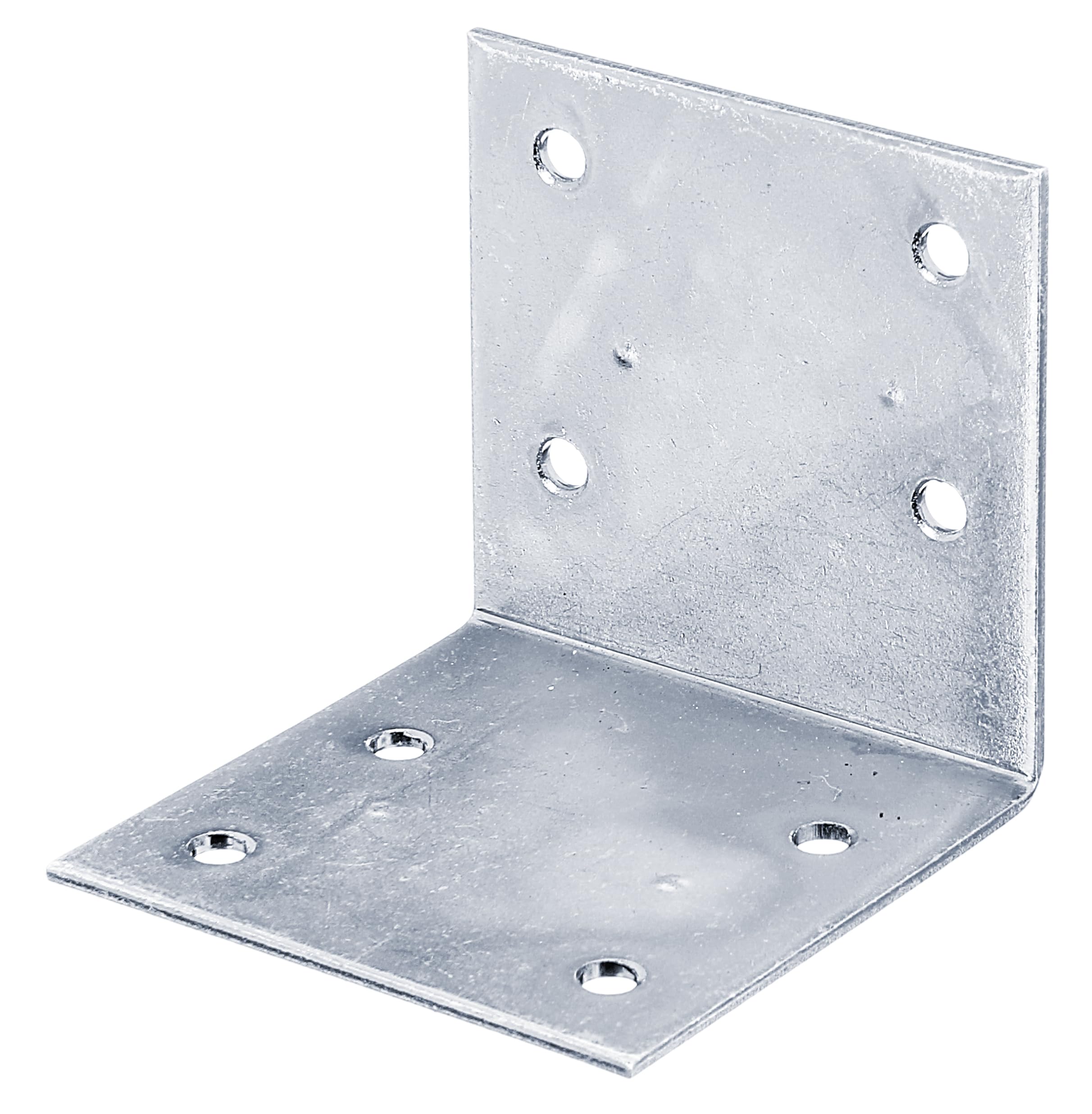 Alberts 823863 Lot de 50 équerres larges galvanisées bleues avec trous de vis escamotables 60 x 60 x 60 mm
