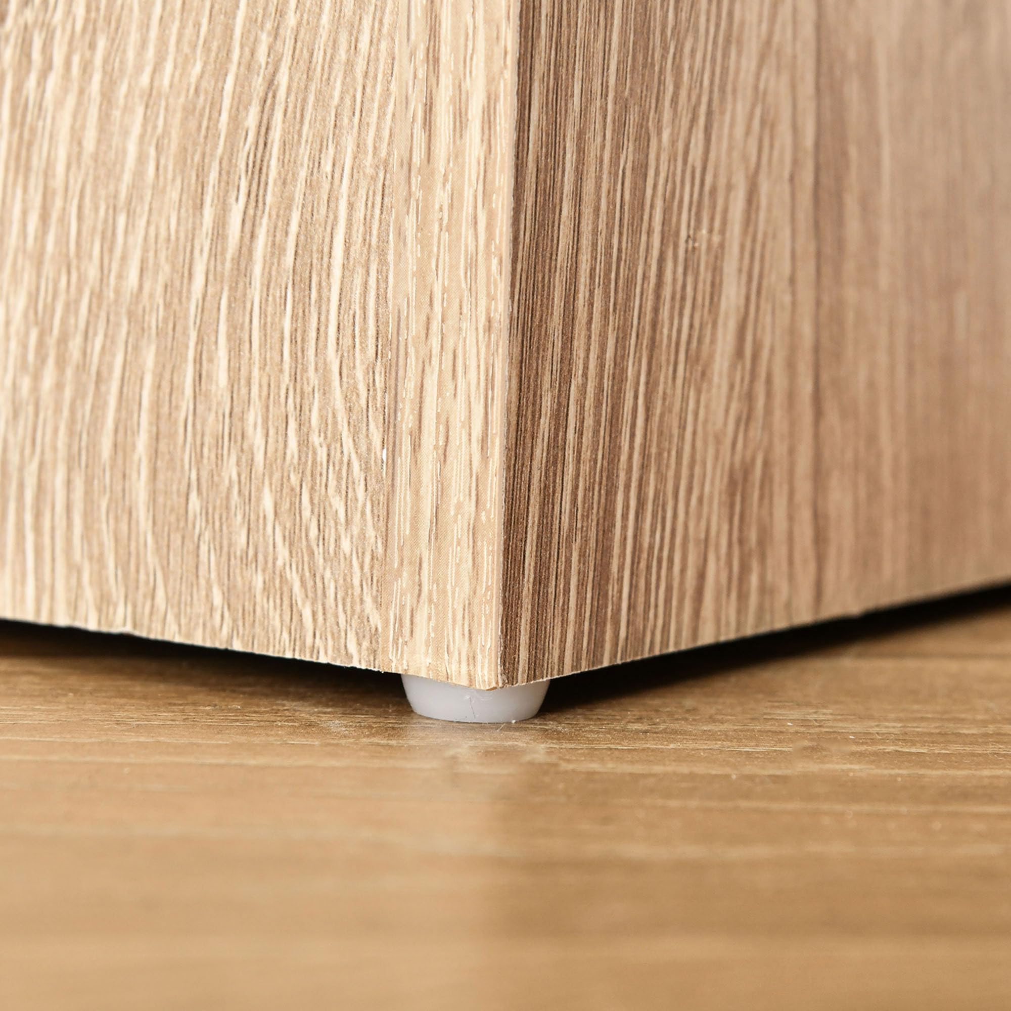 HOMCOM Librería Estantería de 5 Niveles para Libros con 3 Baldas Ajustables Antivuelco Almacenaje para Salón Oficina Estudio 63x29,5x176 cm Madera Natural