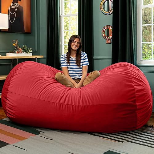 Miniatura 14 de Puff/tumbona gigante Saxx de la marca Jaxx, Espuma, Carbón Carbón vegetal,Camello,Chocolate,Negro -,Gris,Marfil,Terciopelo negro exuberante,Verde