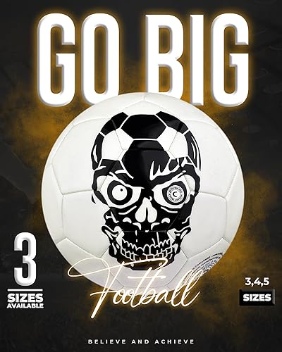 Miniatura 3 de American Challenge Balón de fútbol DL2000  Balón de fútbol juvenil con cubierta de TPU suave, tamaño 4 y 5 pelotas de fútbol para entrenamiento y