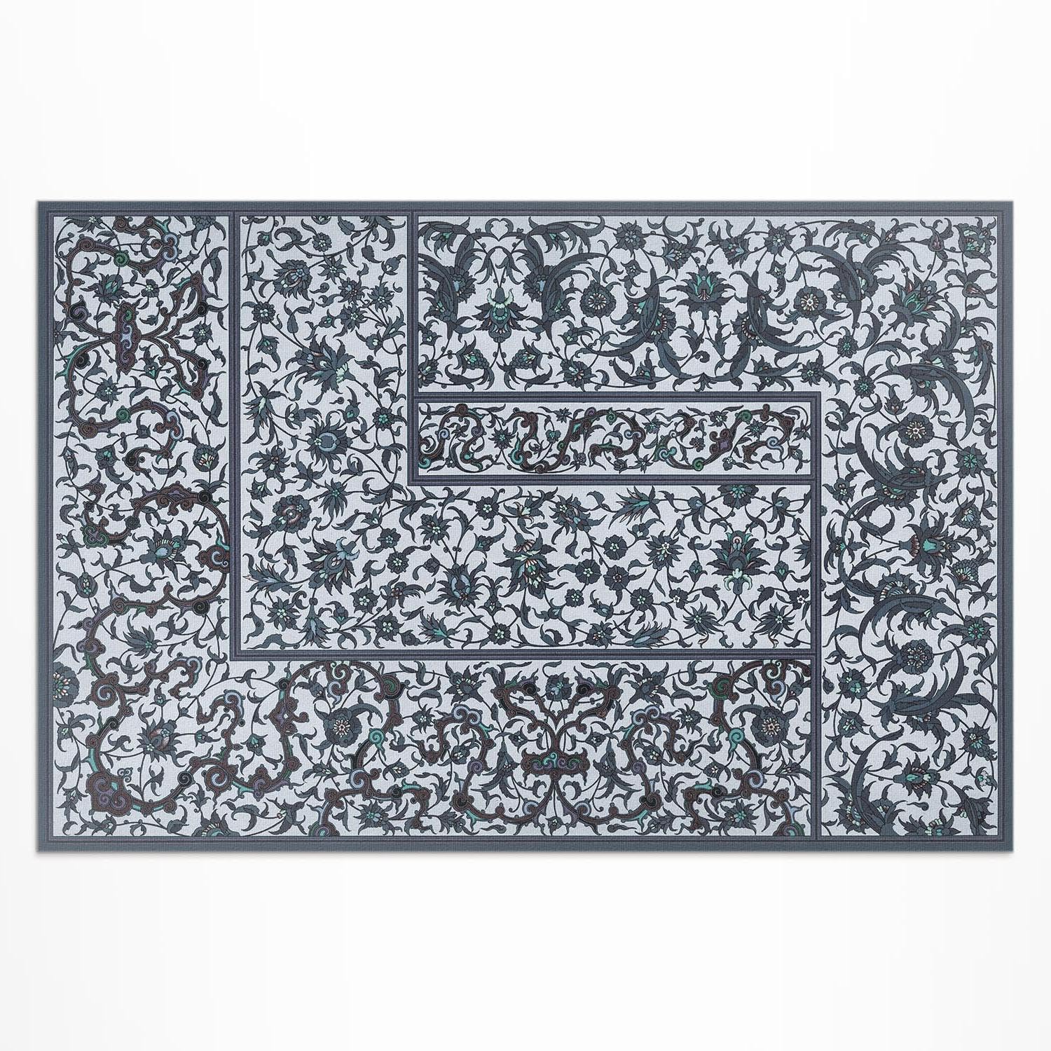 Tapis d'extérieur anti-décoloration en PVC pour sol de balcon et porche