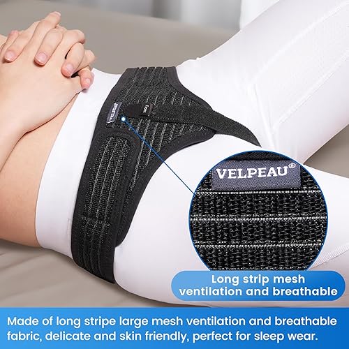 Miniatura 4 de Velpeau Cinturón de hernia para hombres y mujeres, se adapta al lado izquierdo o derecho, inguinal, soporte de hernia de ingle, braguinal, ropa