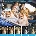5K Digital Camera, 75MP Vlogging Camera with 64GB SD Card, 2.8'' 180° Flip Screen, 18X Digital Zoom, AF Autofocus, Antishake, Flash, Compact Point and Shoot Digital Cameras for Beginners Teens