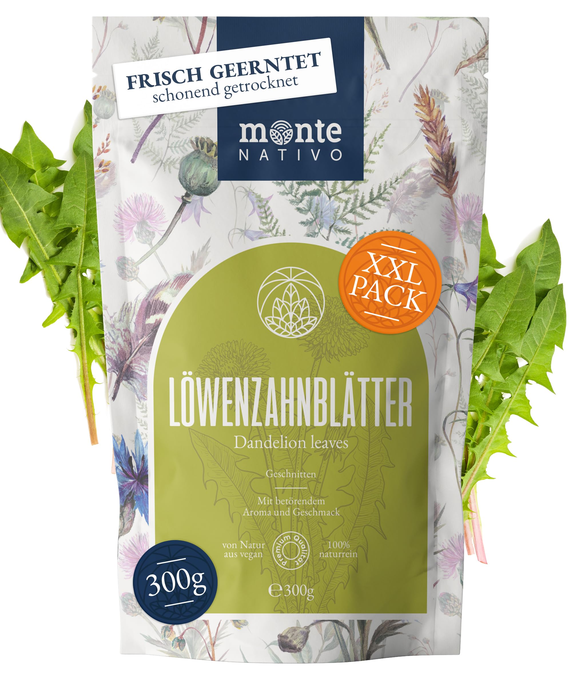 Lemon Balm Tea Monte Nativo (300g) - Gently Dried Lemon Balm Leaves - Aromatic and 100% Pure and Natural Loose Leaf Herbal Tea Without Additives - As a healthy, refreshing infusion — view 64