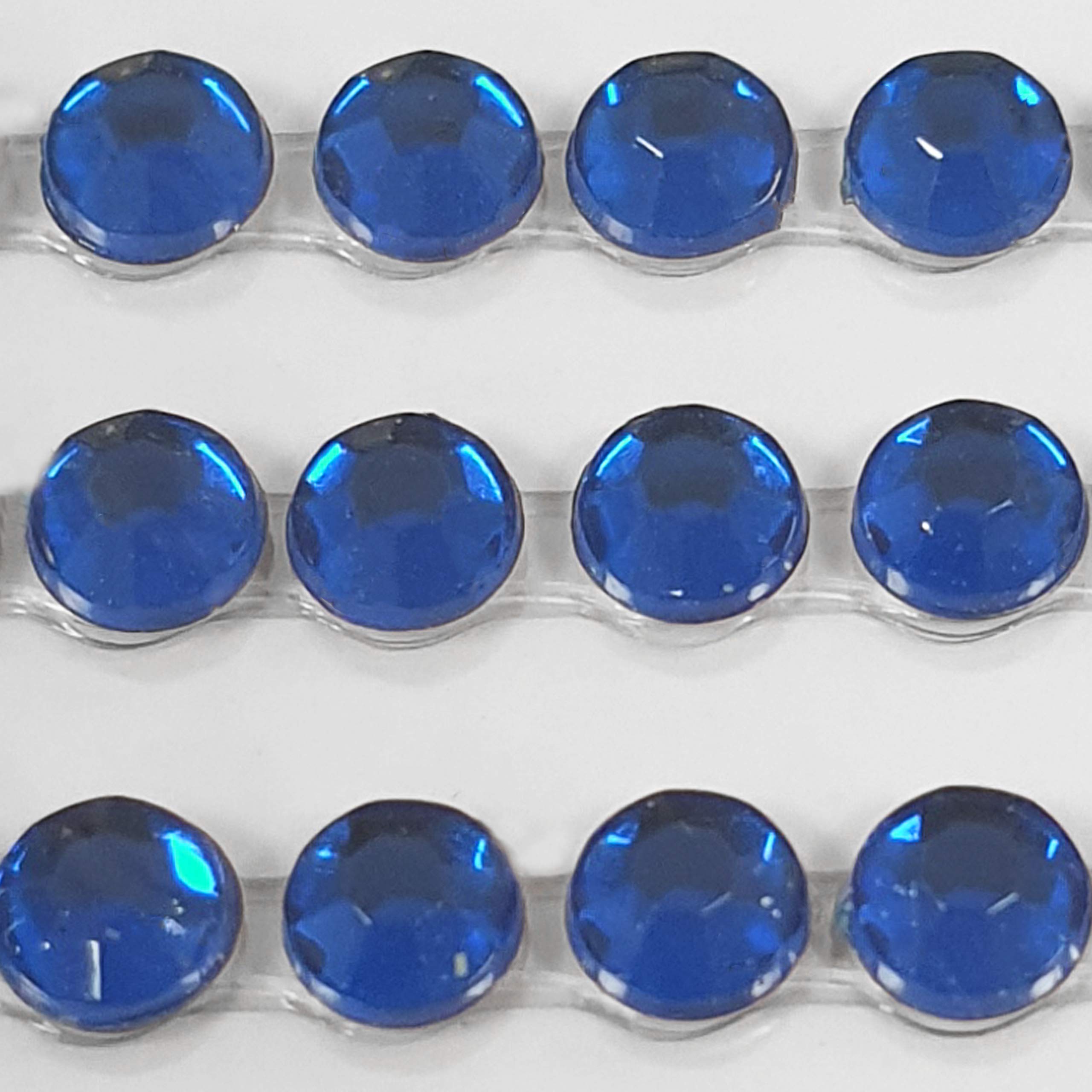 Pebble Eleven 4Mm Sapphire Blue Gems Self Adhesive Flat Back Gem / Pearl Sticker Sheet (, 240)