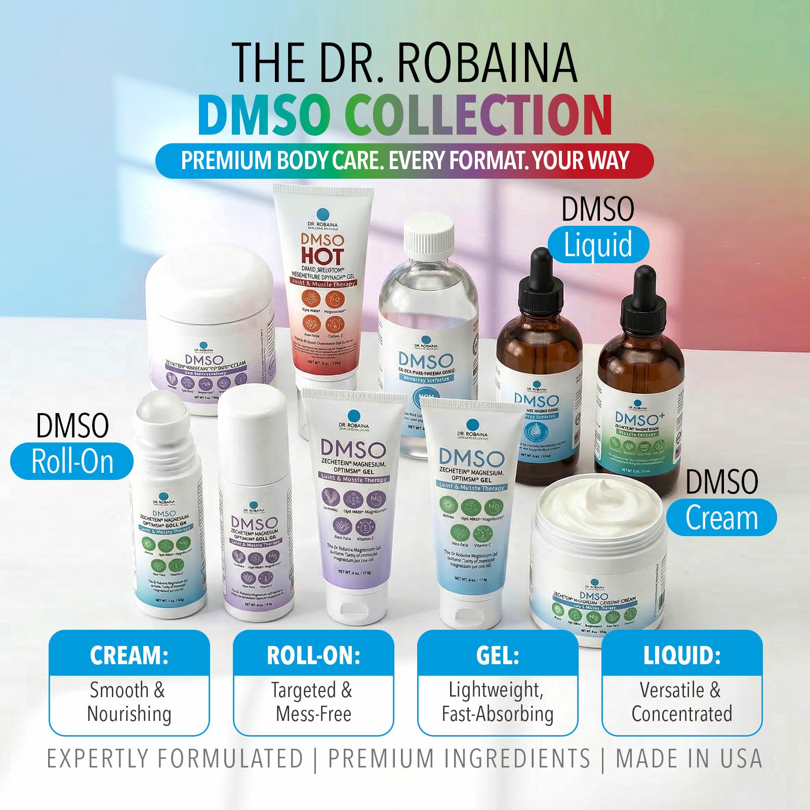 Dr. Robaina DMSO Roll-On 3 oz – Skin Care with Arnica, Magnesium, OptiMSM, Aloe Vera & Vitamin E | Non-Greasy Botanical Topical Formula | Roll-On Applicator | for External Use Only | Made in USA — Amazon image 9