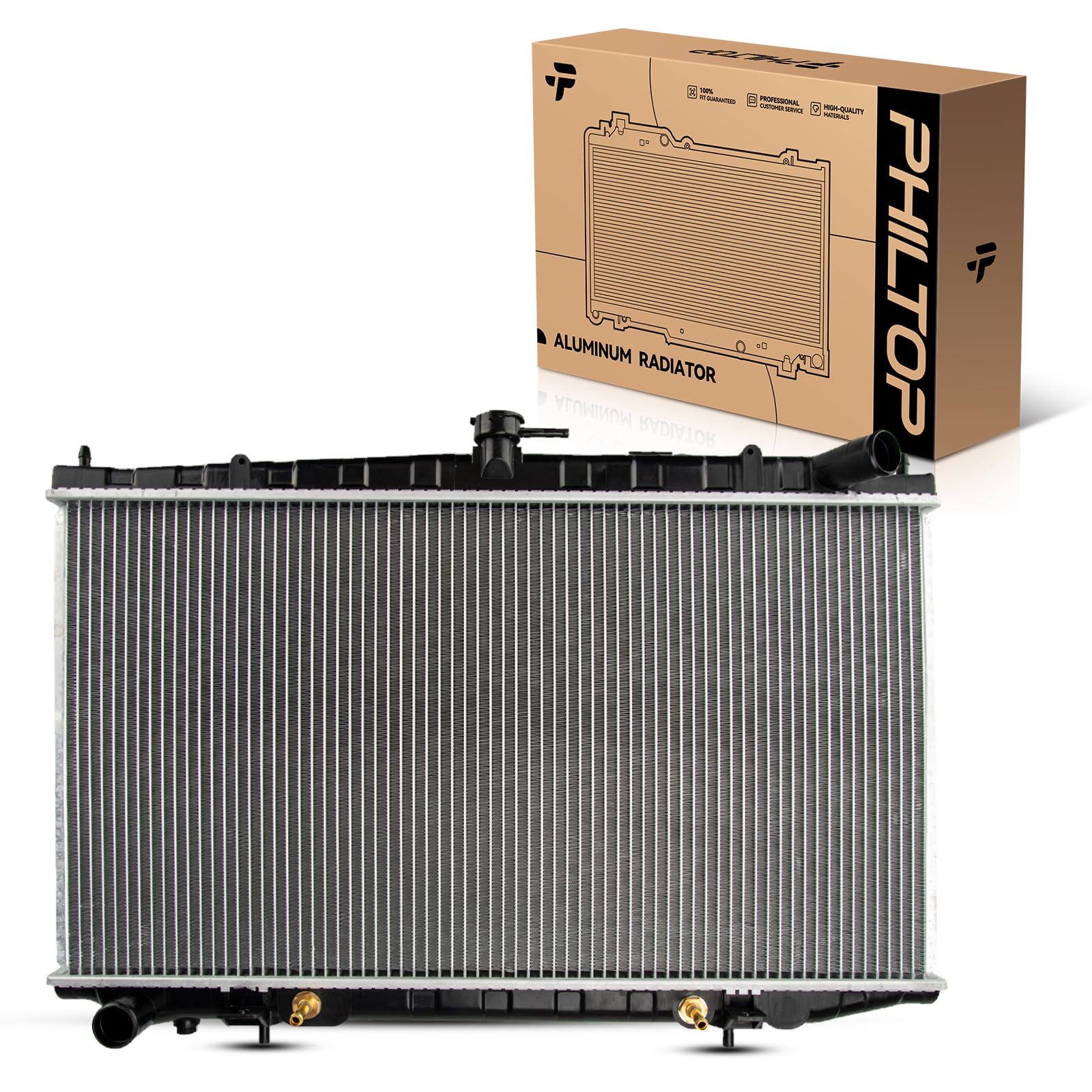 PHILTOP Car Radiators Compatible with 1997-2001 Altima 2.4L, 1993-1996 Altima CU1573