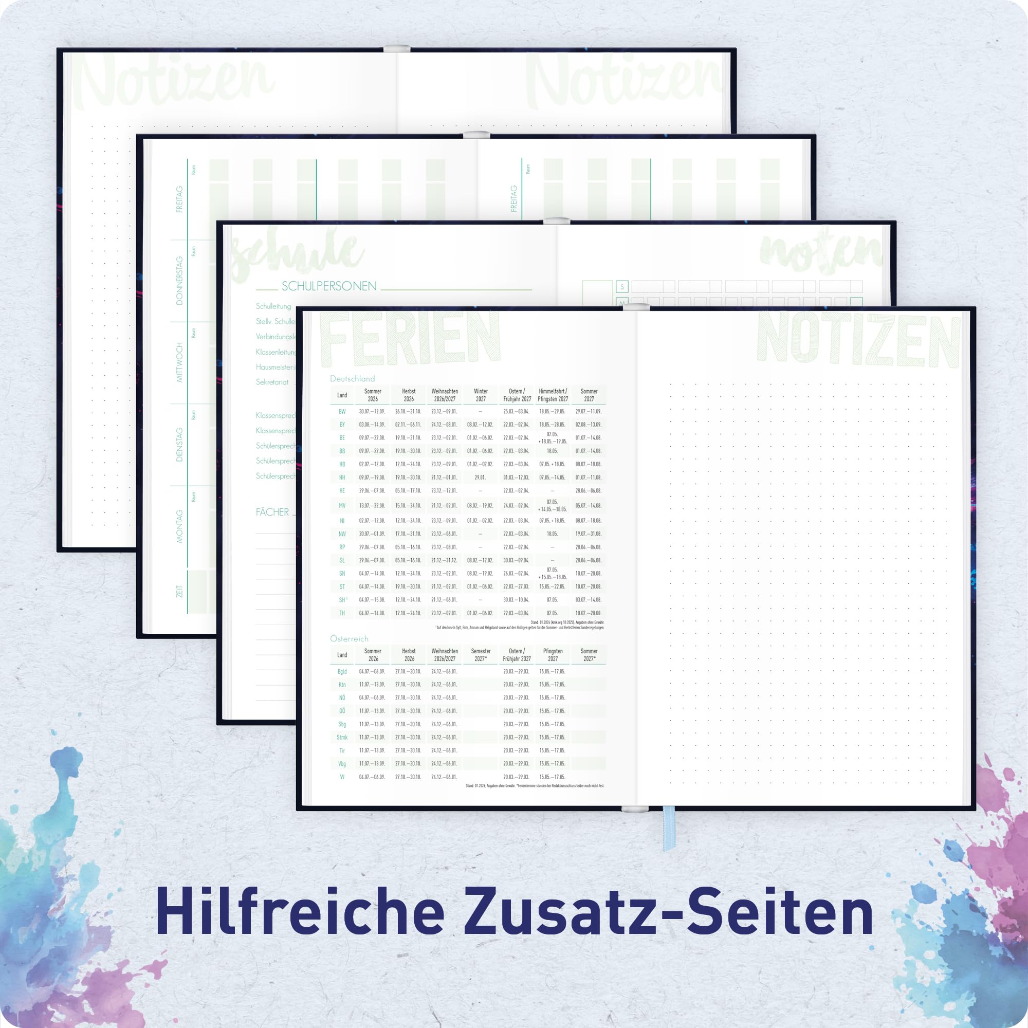 Schulstuff Schüler:innen-Timer 2026 2027 A5 - organisiert durchs neue Schuljahr - Flexocover Schülerkalender, Schülerplaner, Hausaufgabenheft "Game on"
