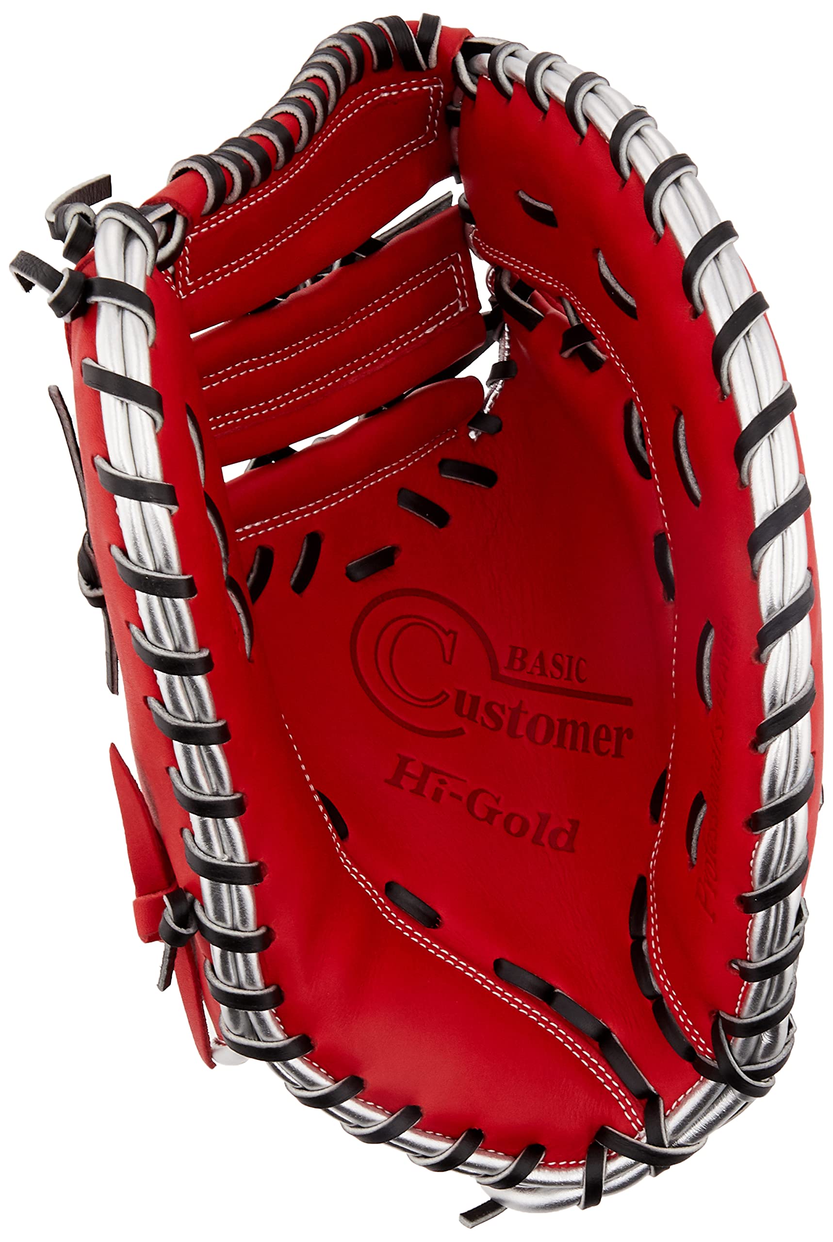 HI-Gold BSG-265F Softball Soft Catcher Mitt Basic Customer Right Throw LH Red Orange x Black
