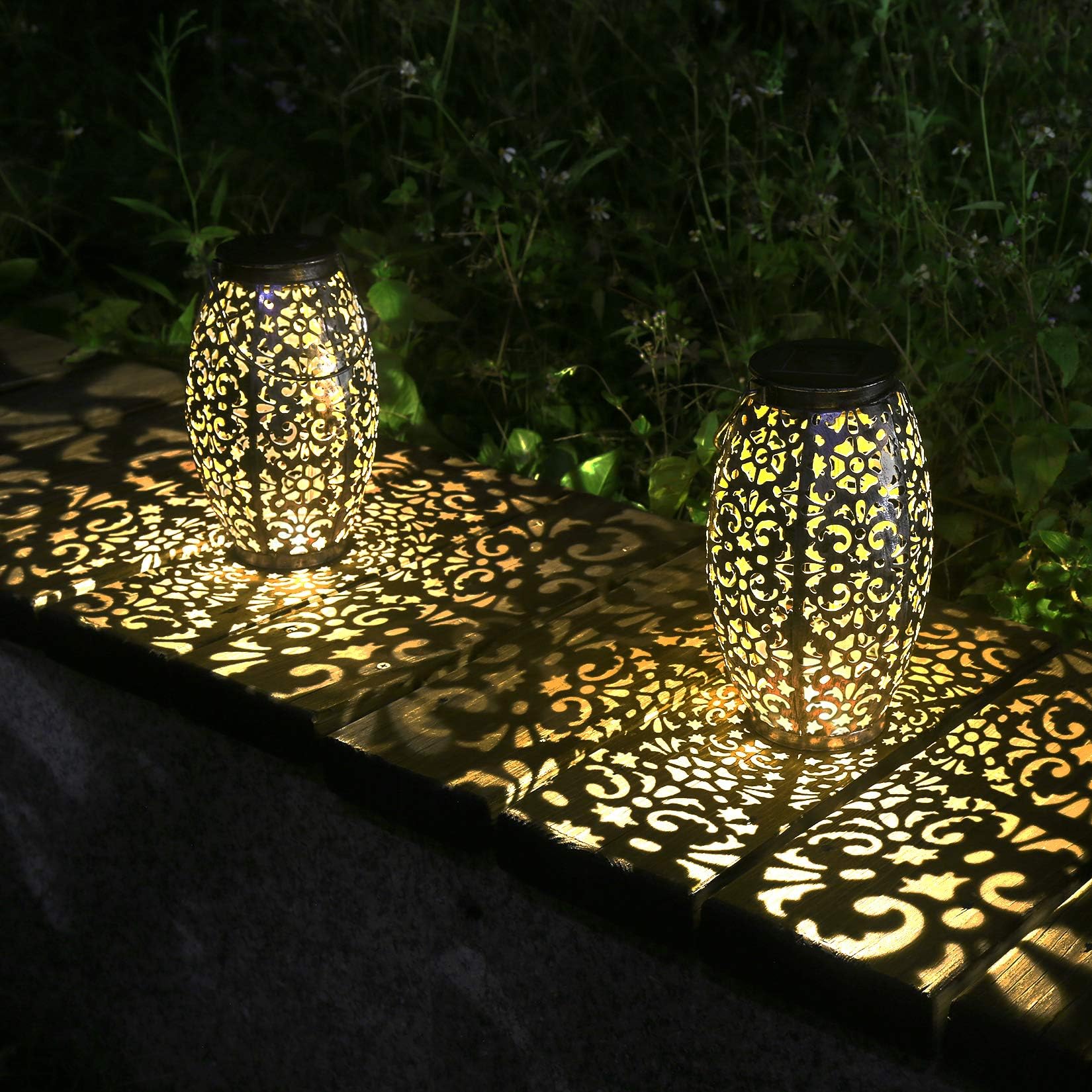 Solar Lantern Lights Hanging or Table Décor Outdoor