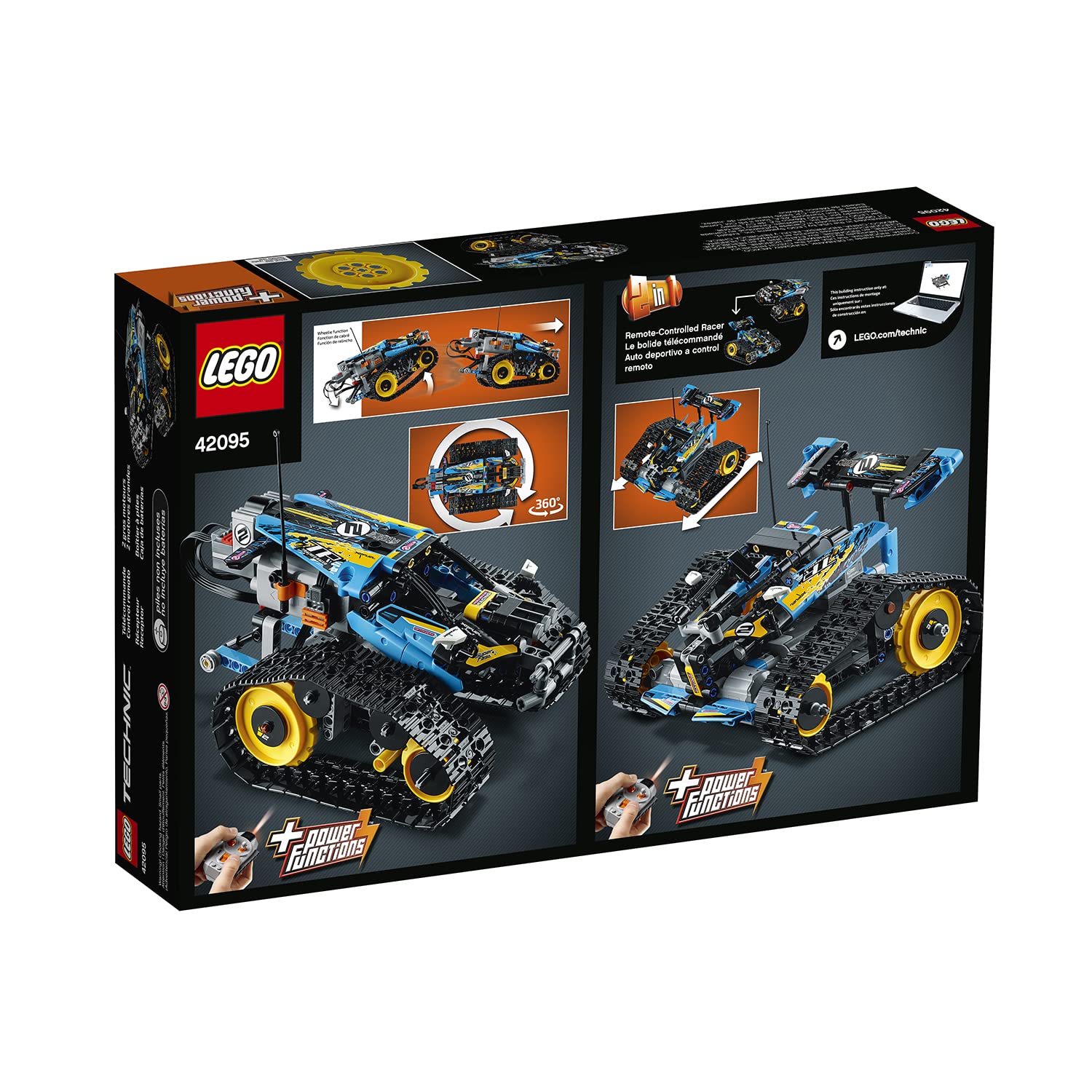 LEGO 42095 Technic Ferngesteuerter Stunt-Racer, ferngesteuertes Auto, Modellauto, RC Rennauto, tolles Geschenk für Kinder ab 9 Jahre, Spielzeugauto