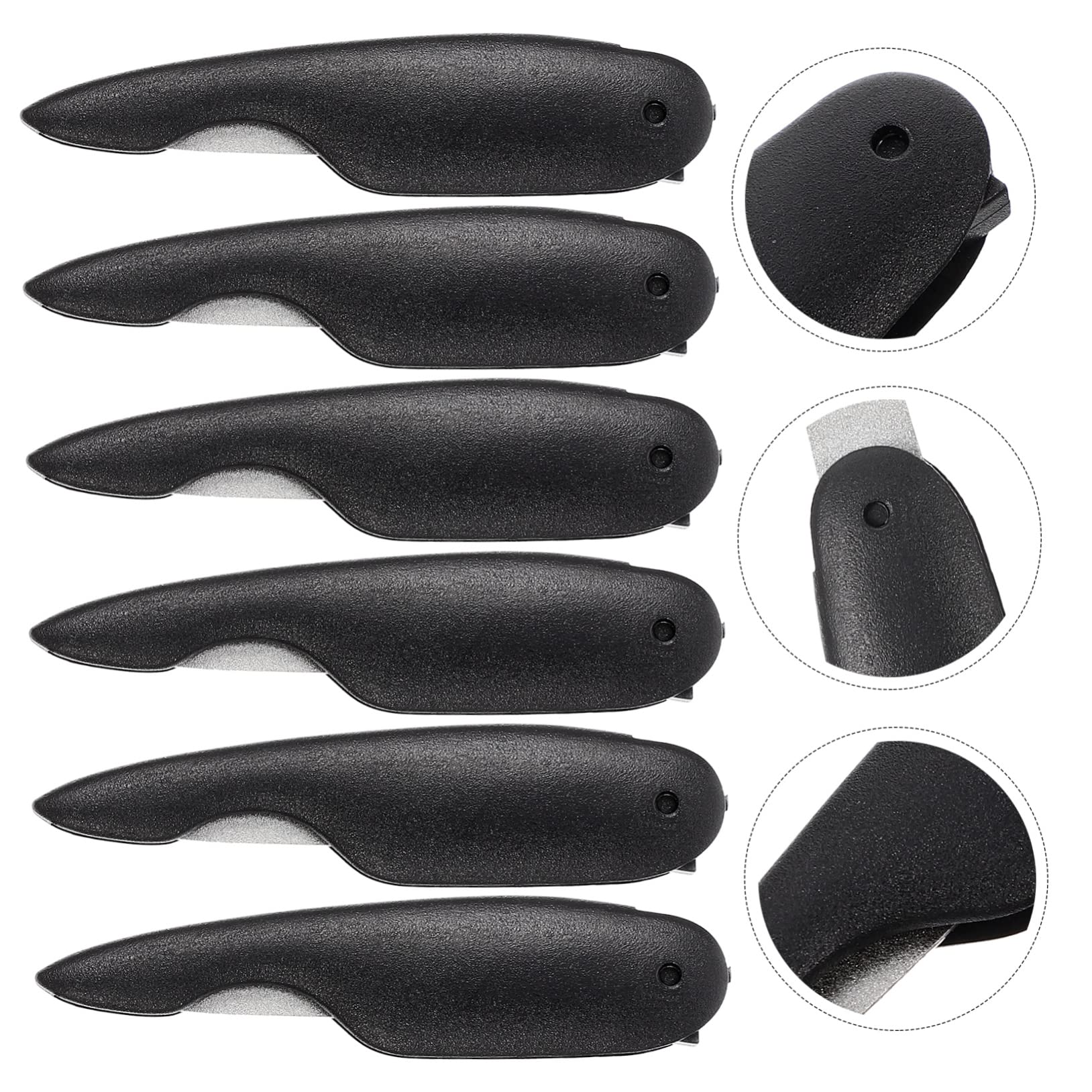30pezzi Limette Per Unghie Pieghevoli Strisce Di Limatura Metallo Per Manicure Strumenti Di Bellezza Per Ritocchi e Delle Unghie Ricaricabili e Portatili