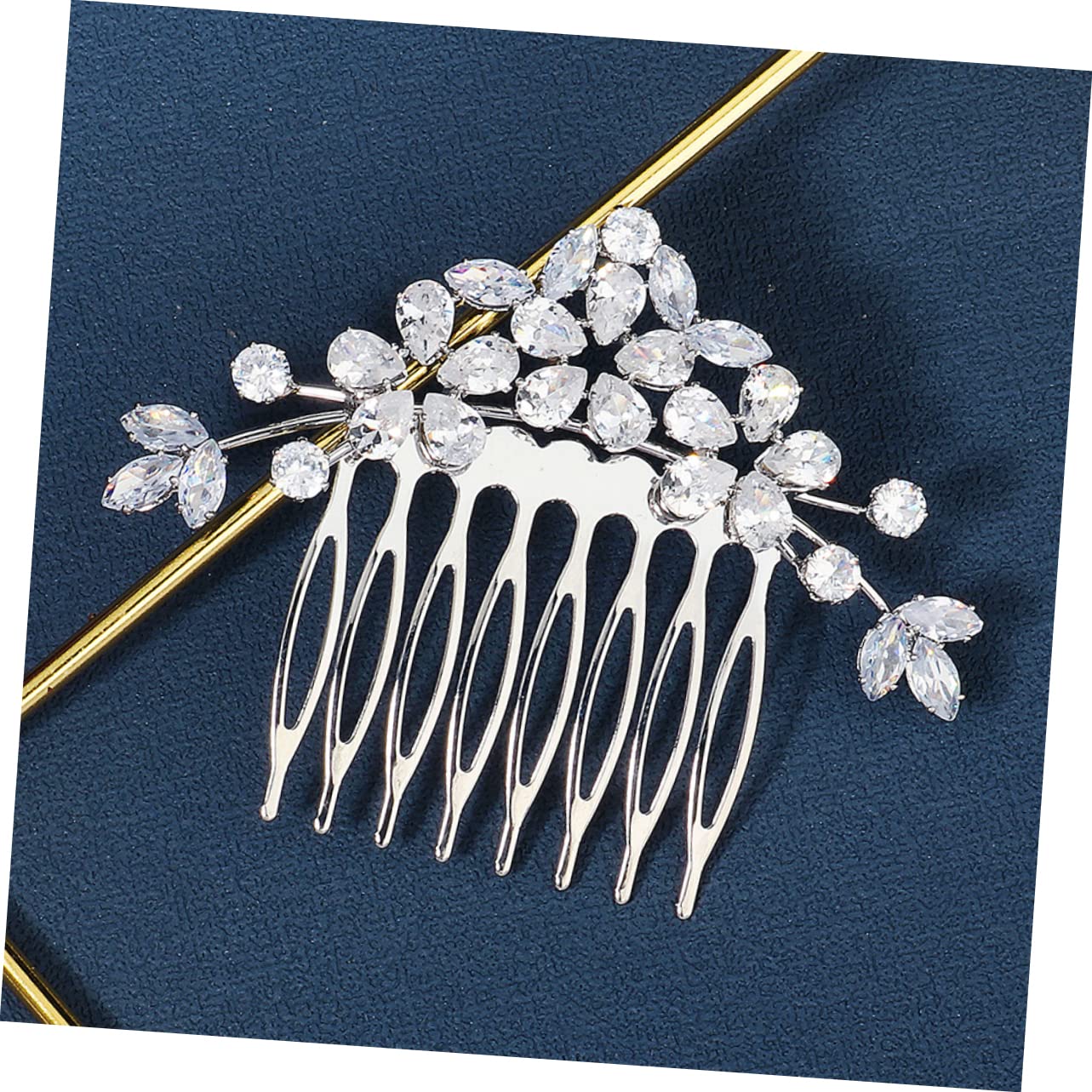 FRCOLOR 4stücke Rhinestone Haarschmuck Für Bräute Wasserfall-haarreif Mit Zirkonia Elegantes Hochzeitsaccessoire Für Damen Leichte Und Komfortable Haarkämme Für Besondere Anlässe