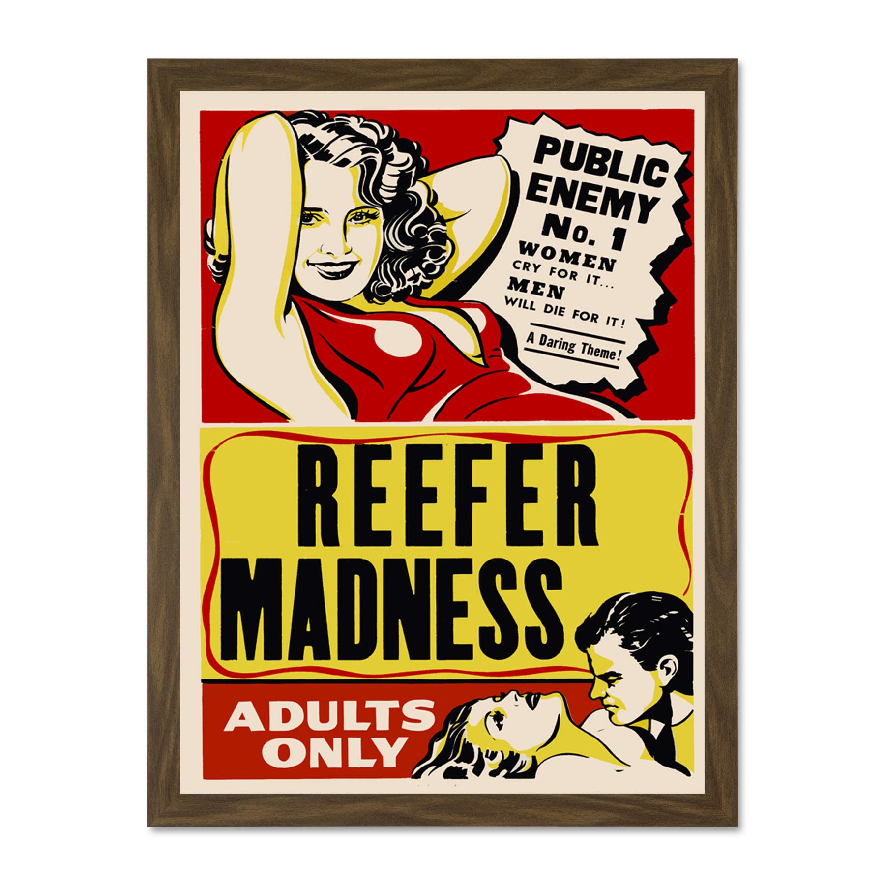 Reefer Madness Vintage Movie Advertising Large Framed Art Print Poster Wall Decor 18x24 inch