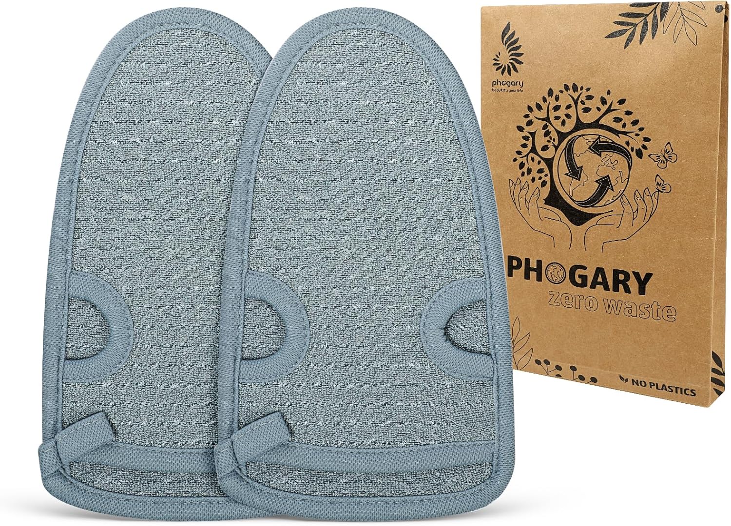 2 stuks exfoliërende handschoenen voor bad douche – lichaam exfoliërende scrub handschoenen wanten exfoliëren armen benen gezicht dode huid peeling (grijs) 2 stuks exfoliërende handschoenen voor bad douche – lichaam exfoliërende scrub handschoenen wanten exfoliëren armen benen gezicht dode huid peeling (grijs)
