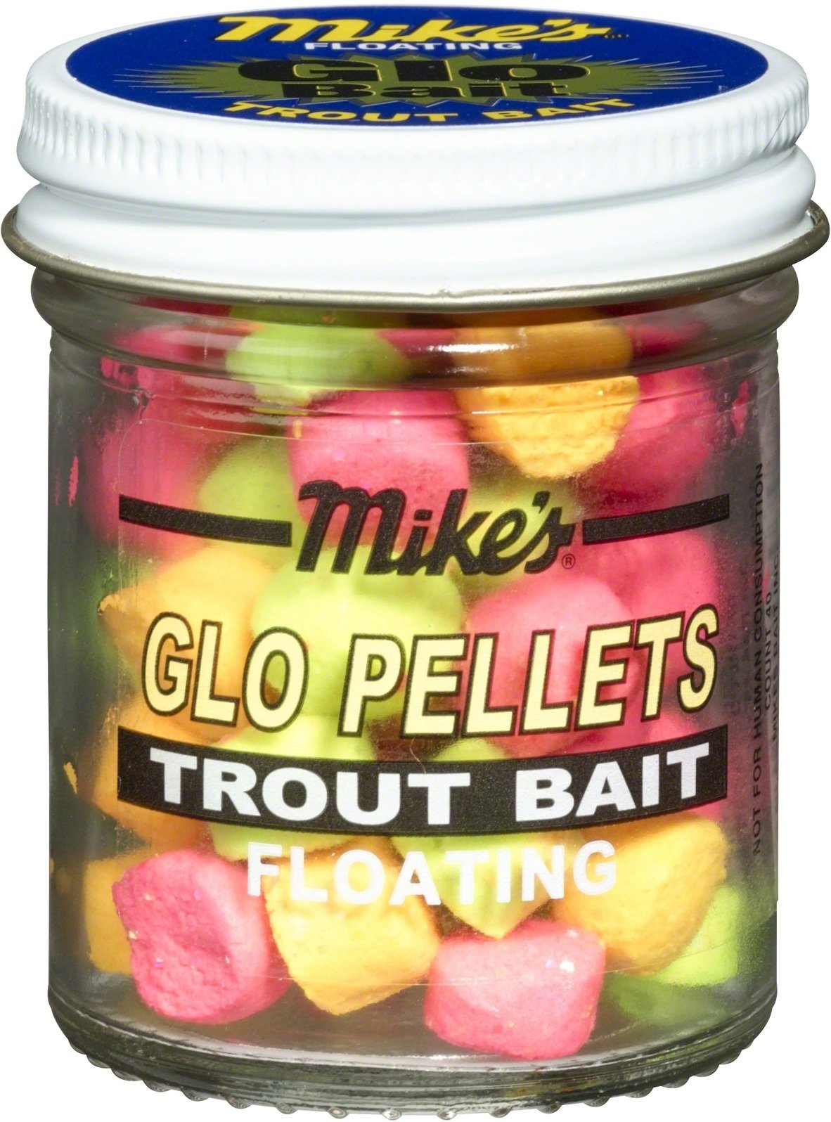 Atlas Mike's Assorted Color Floating Glo Pellets Fishing Bait, Red/Yellow/Orange, 40
