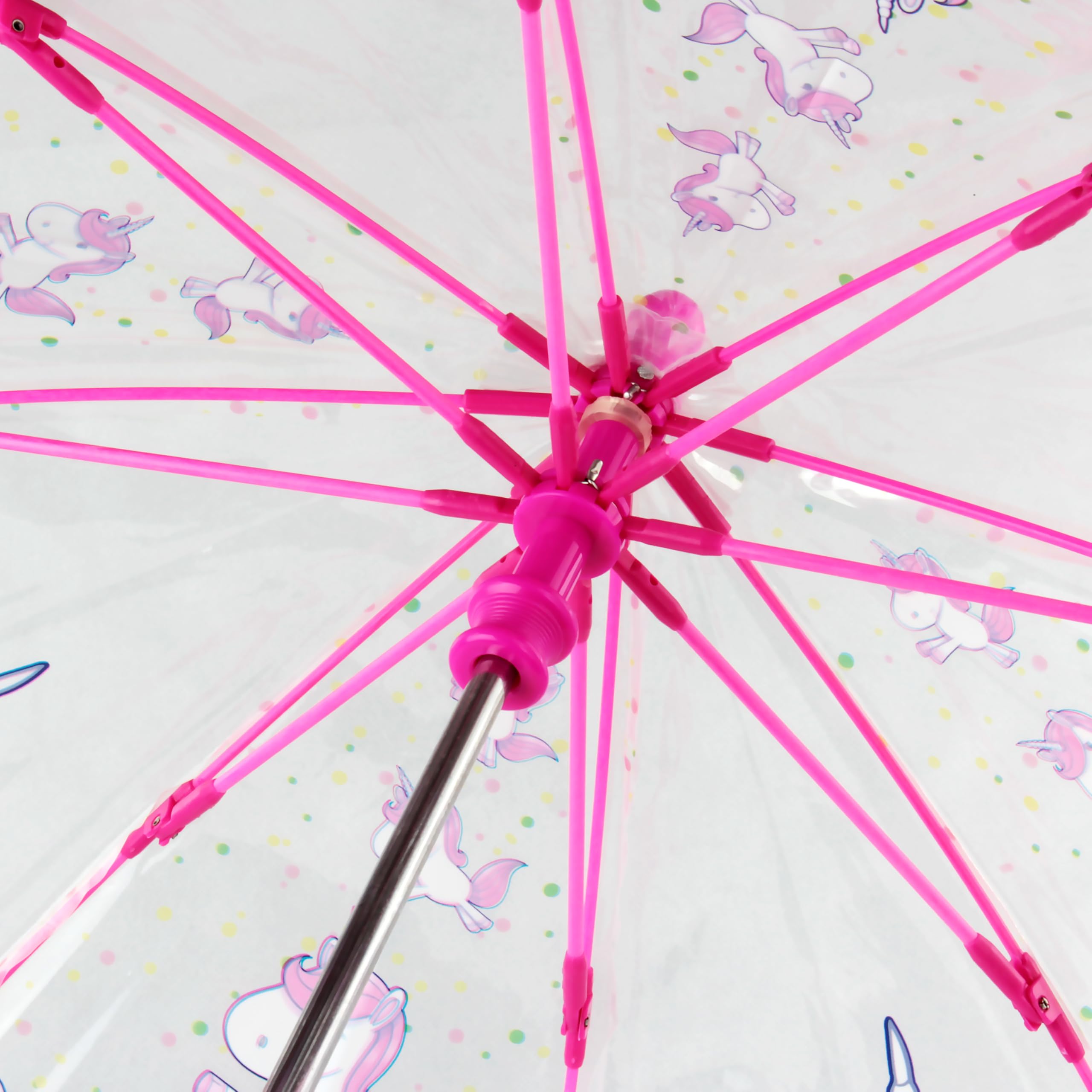Ombrello Tascabile Per Bambine Con Stampa Unicorno - Impermeabile E Ventoso, 100 Cm