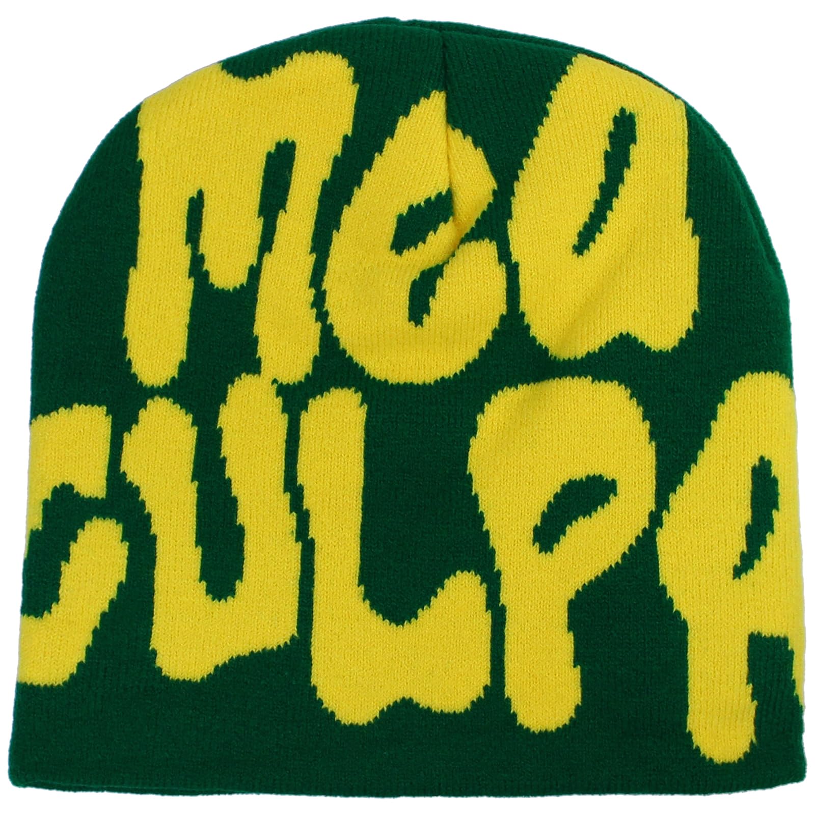 HYOUT Crochet Beanie Hats for Women Men, Winter Skull Caps, Mea Beanies Culpa with Emo Grunge Accessories