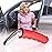 Able Life Vehicle Support Handle and Mobility Aid, Portable Car Assist Grab Bar for Sit-to-Stand Assistance, Ideal for Seniors and Adults, Durable Door Handle Support with Ergonomic Design, Crimson