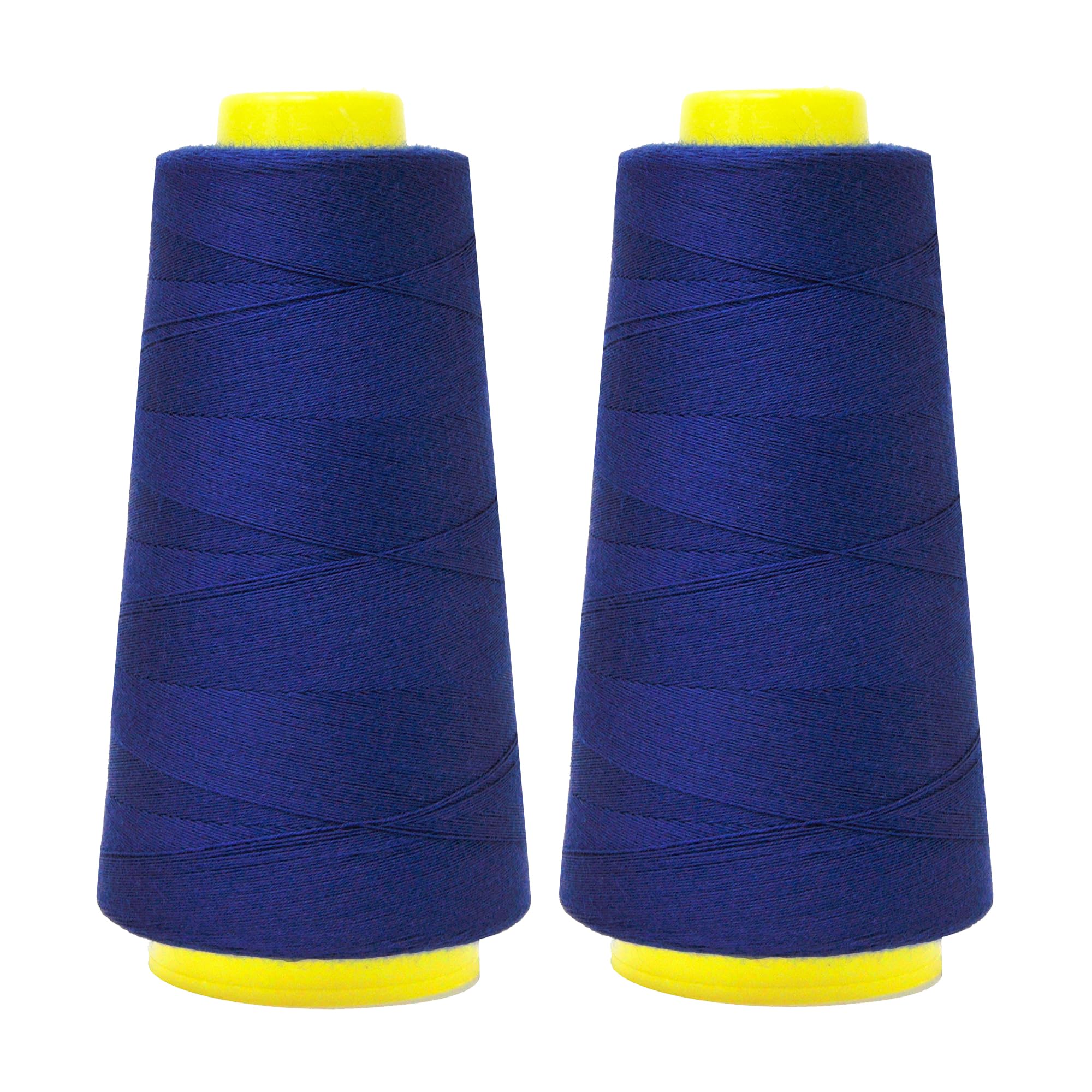 Mandala Crafts Blue Mercerized Cotton Thread Cones for Sewing Quilting