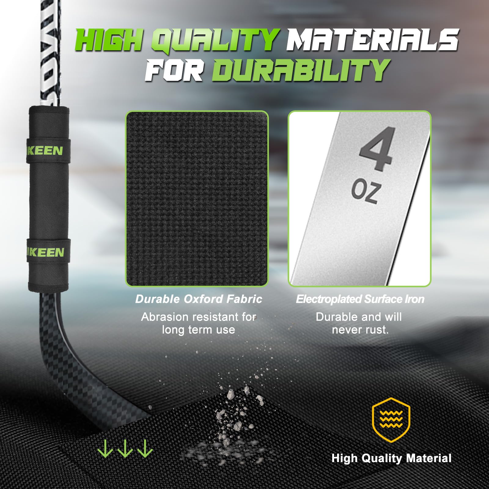 BOOSTEADY Peso Profesional para Palo de Hockey, Ajustable 4-16 Onzas, Entrenamiento Antideslizante