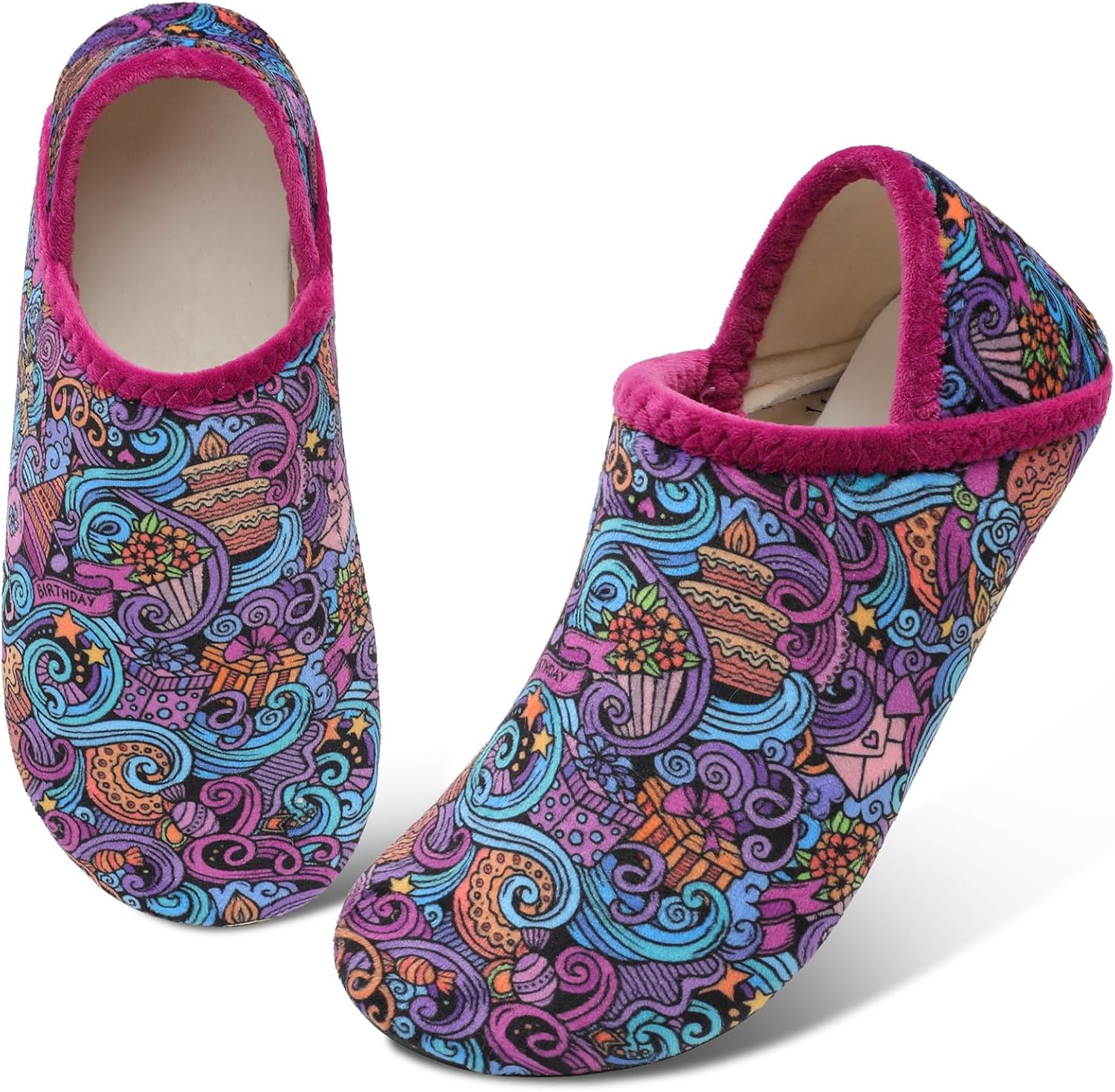 Scurtain Unisex Adults Rubber Sole Slippers - Image 4