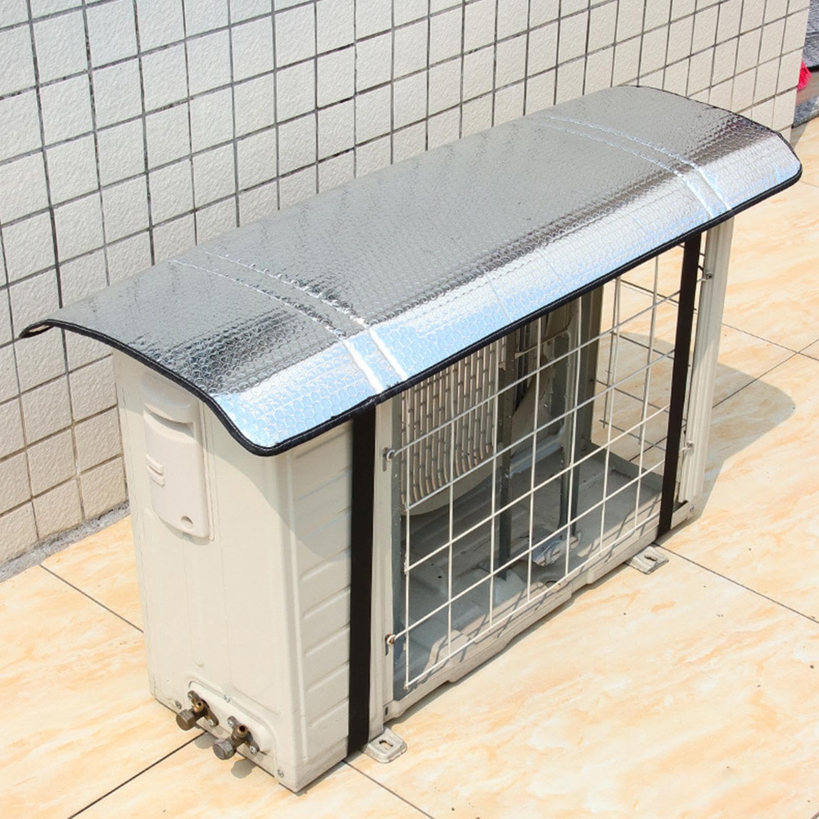 Couvercle pour unité AC extérieure, couvercle de climatisation - Couvercle de condensateur AC central - Couvercle AC supérieur - Fenêtre extérieure - Couverture unique AC - Protection de climatisation
