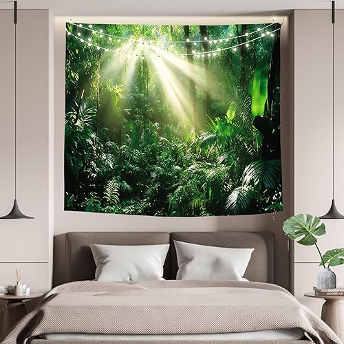 Miniatura 10 de LAIMAILER Tapiz de plantas naturales tapiz divertido de mariposa bohemio tapiz de fase lunar tapiz de flores de mandala para dormitorio decoración