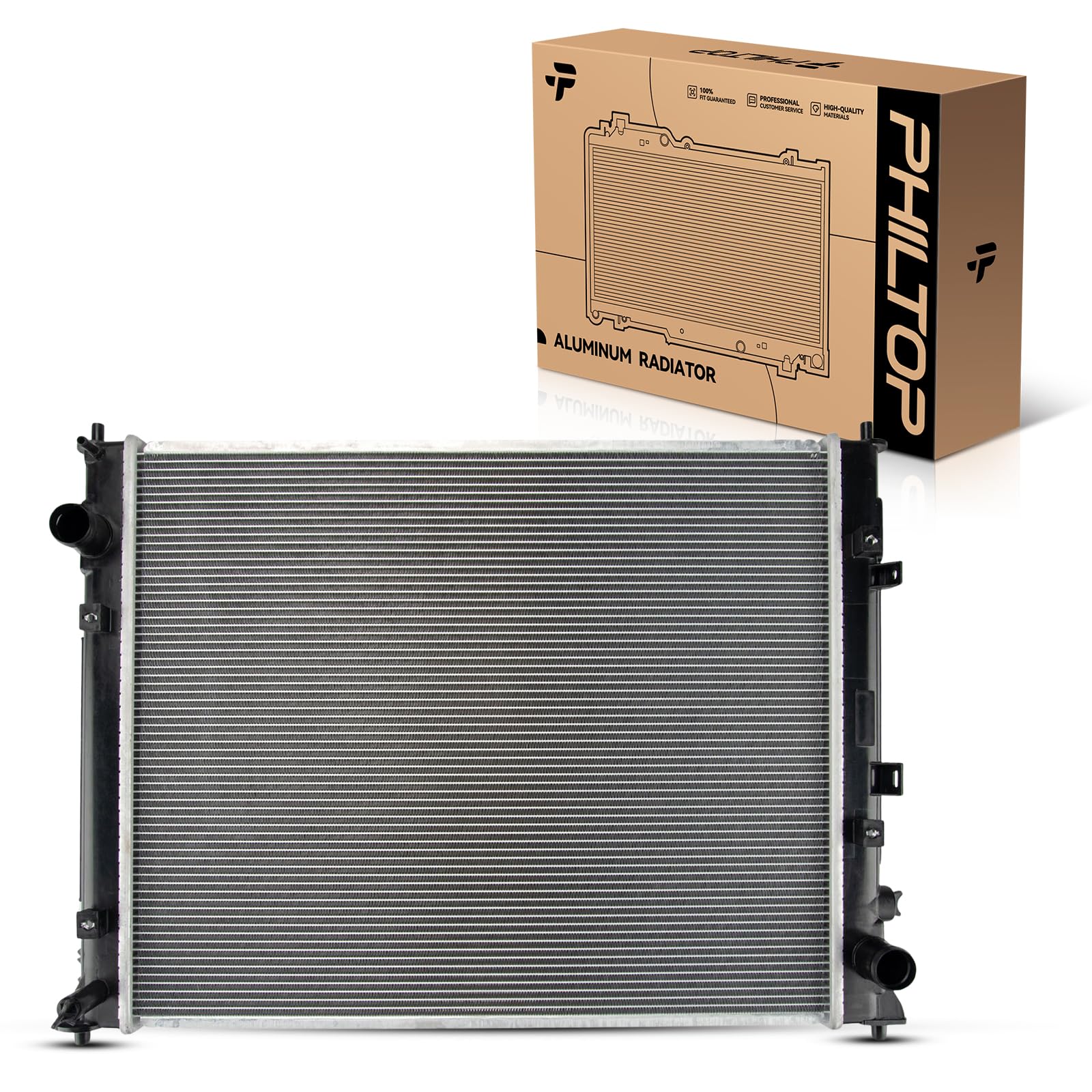 PHILTOP Automotive Replacement Engine Radiator for 2016-2021 Civic 2.0L