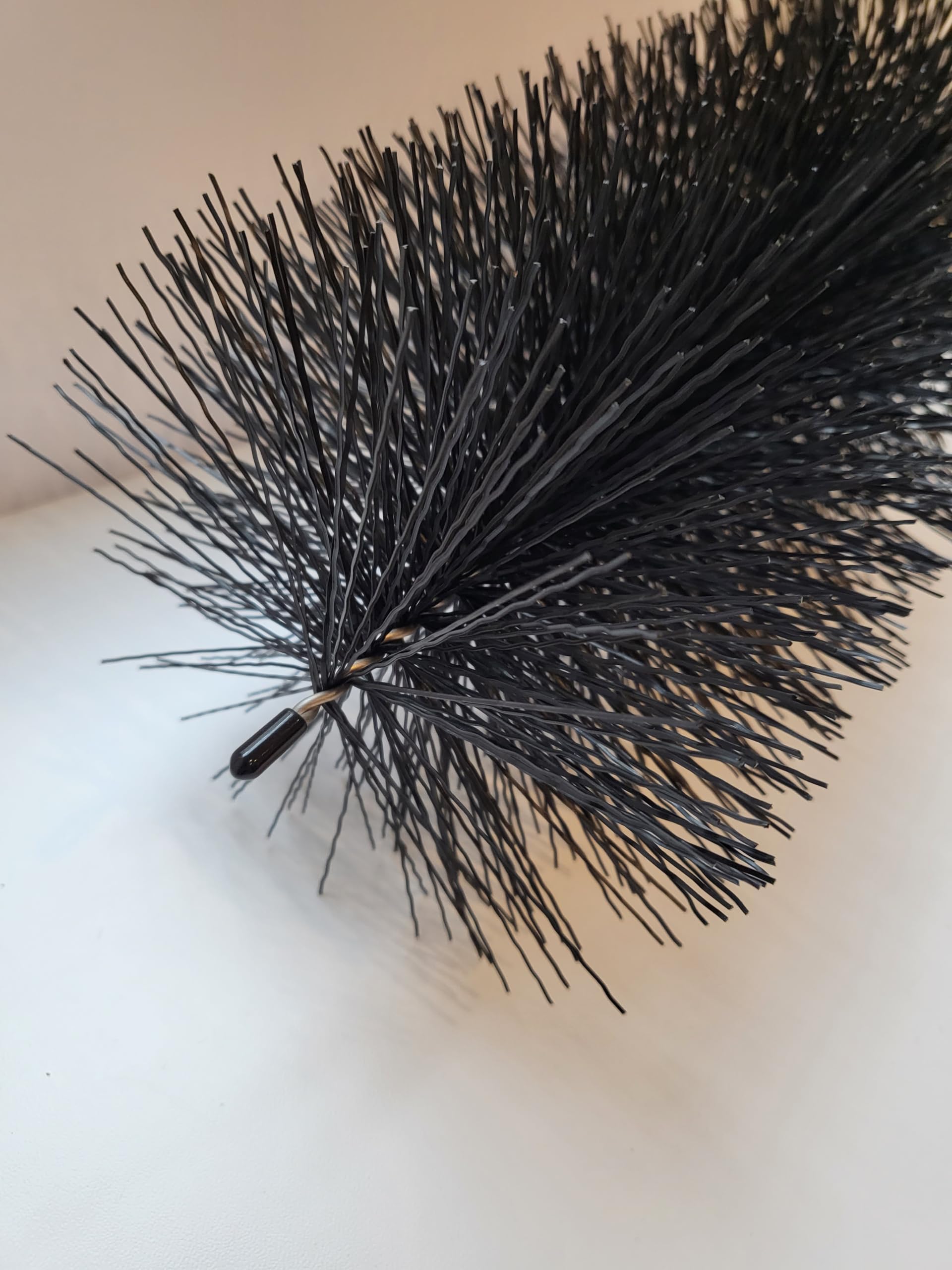 Lot de 25 Brosses Filtrantes Bassin et Koi Ø 15 cm, Longueur 30 cm | Nettoyage Efficace et Eau Claire | Fibres Polypropylène Haute Densité | Conception Poils Ondulés, Noir