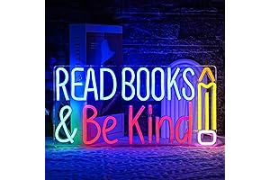 Cool Kids Read Books and Be Kind Neon Sign Pencil Neon Light